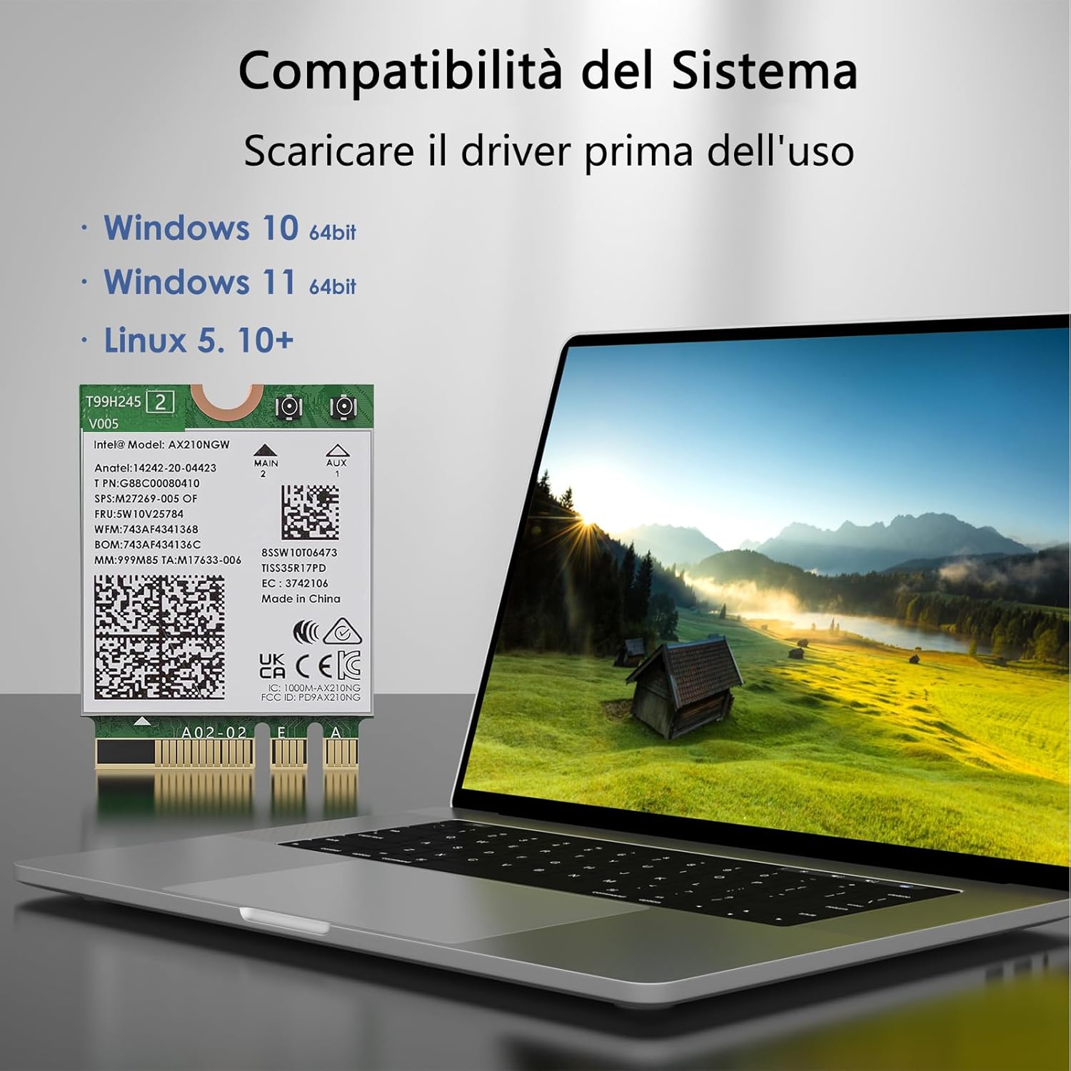 Wavlink WiFi 6E AX210 Scheda Modulo Wireless M.2/NGFF - immagine 7