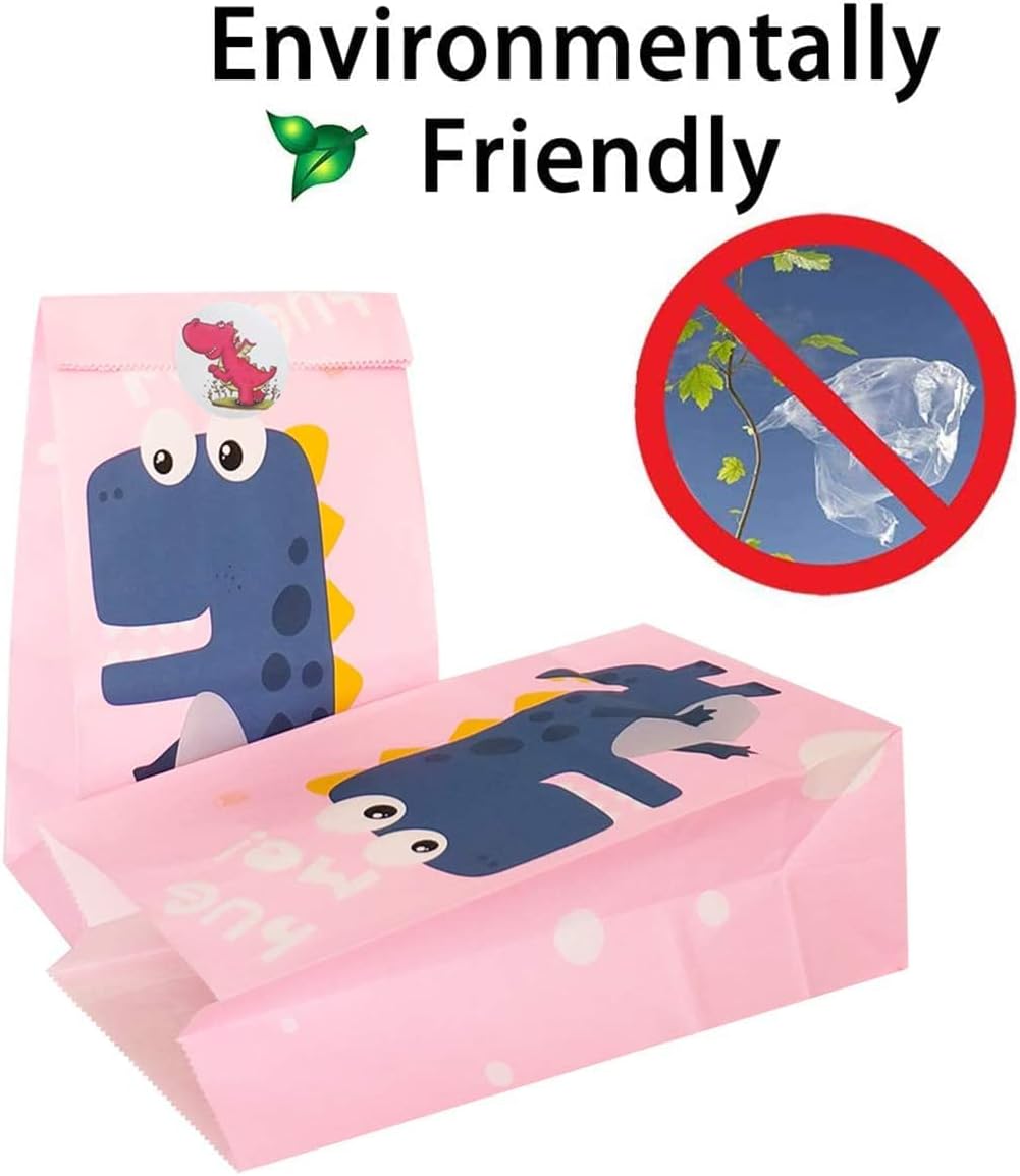 Sacchetti Regalo di Carta Dinosauro 40 Pezzi - immagine 3