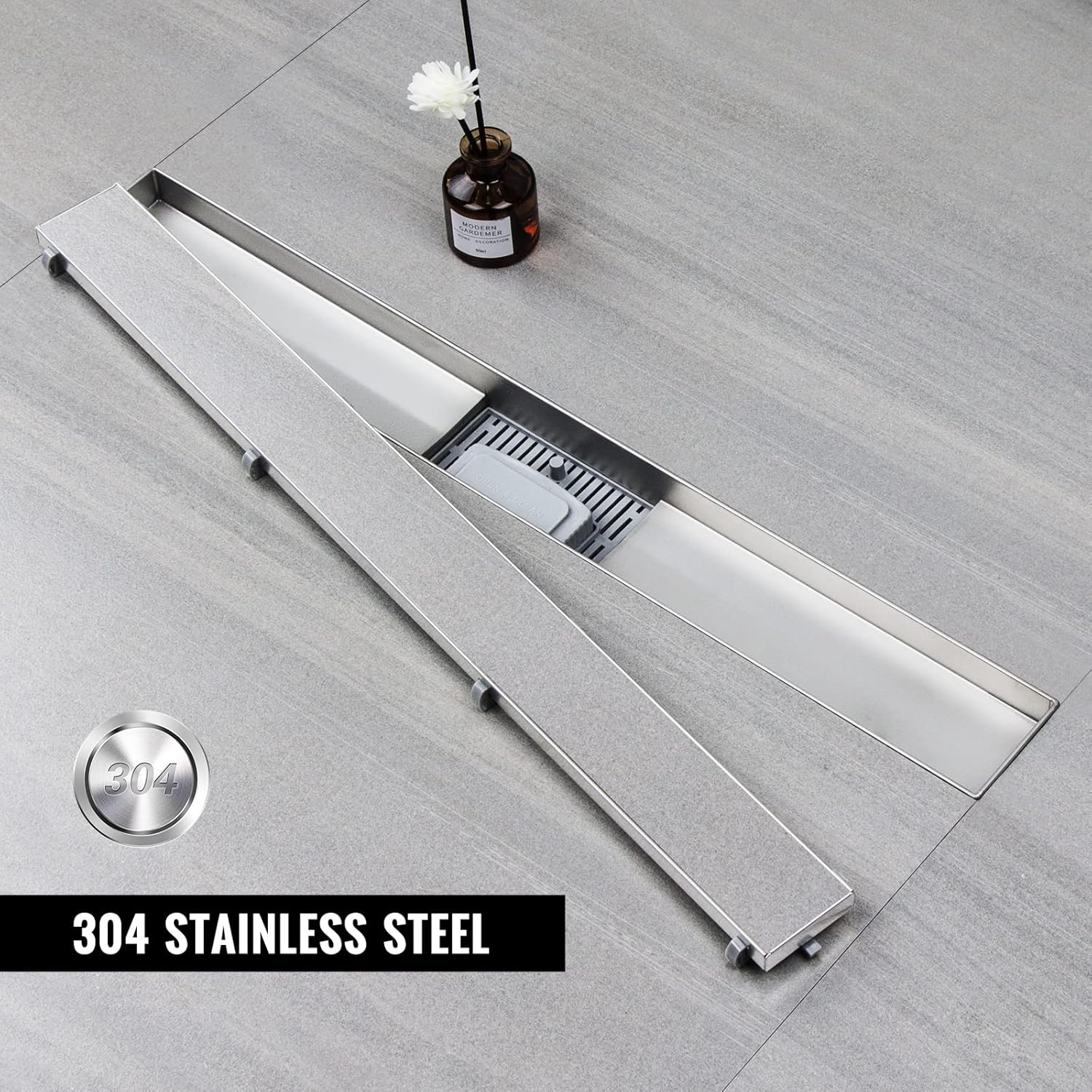 Sunrik Scarico Doccia a Pavimento 2 in 1 100 cm - immagine 3