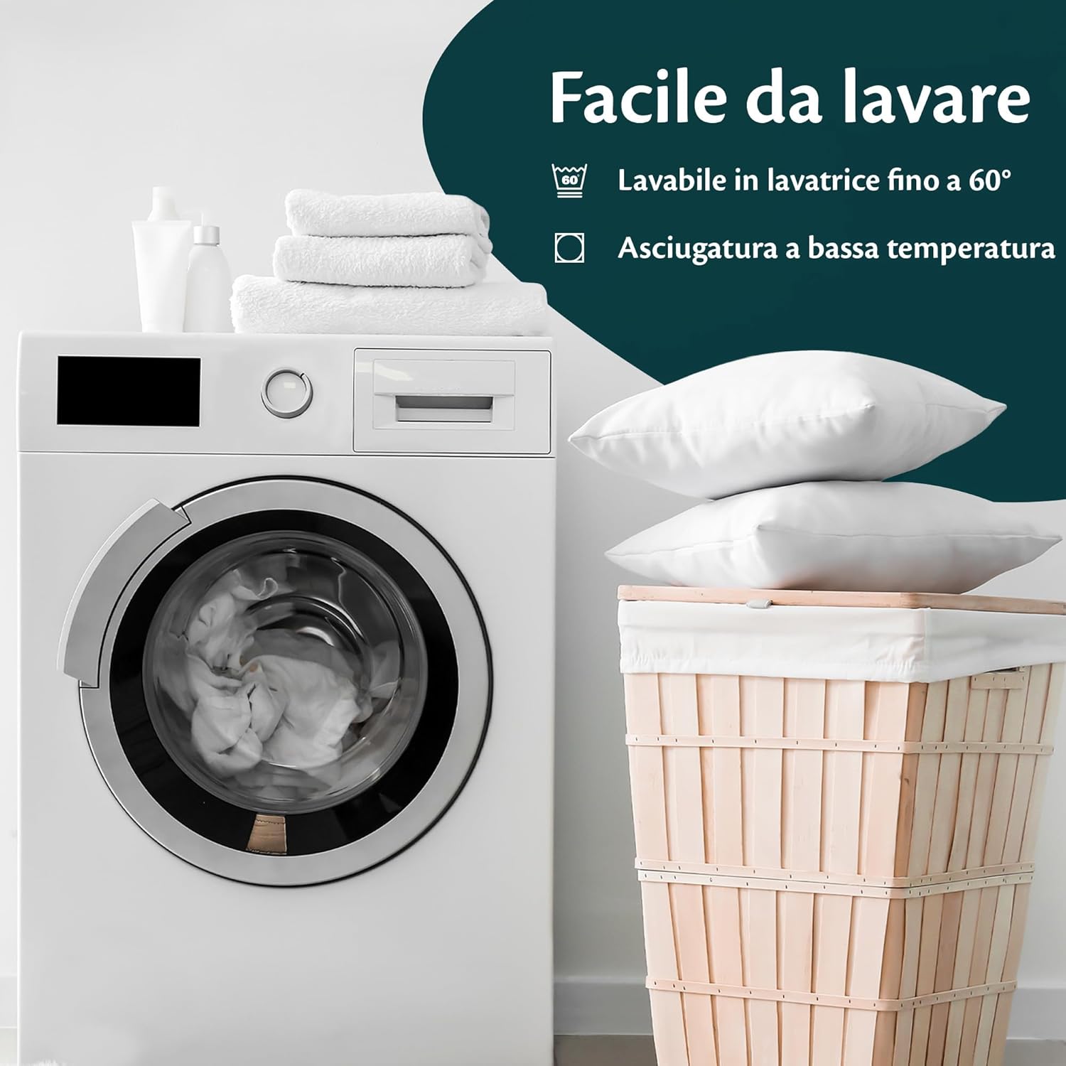 Lenzuola con Angoli Matrimoniale 160x190 cm Grigio Chiaro - immagine 6