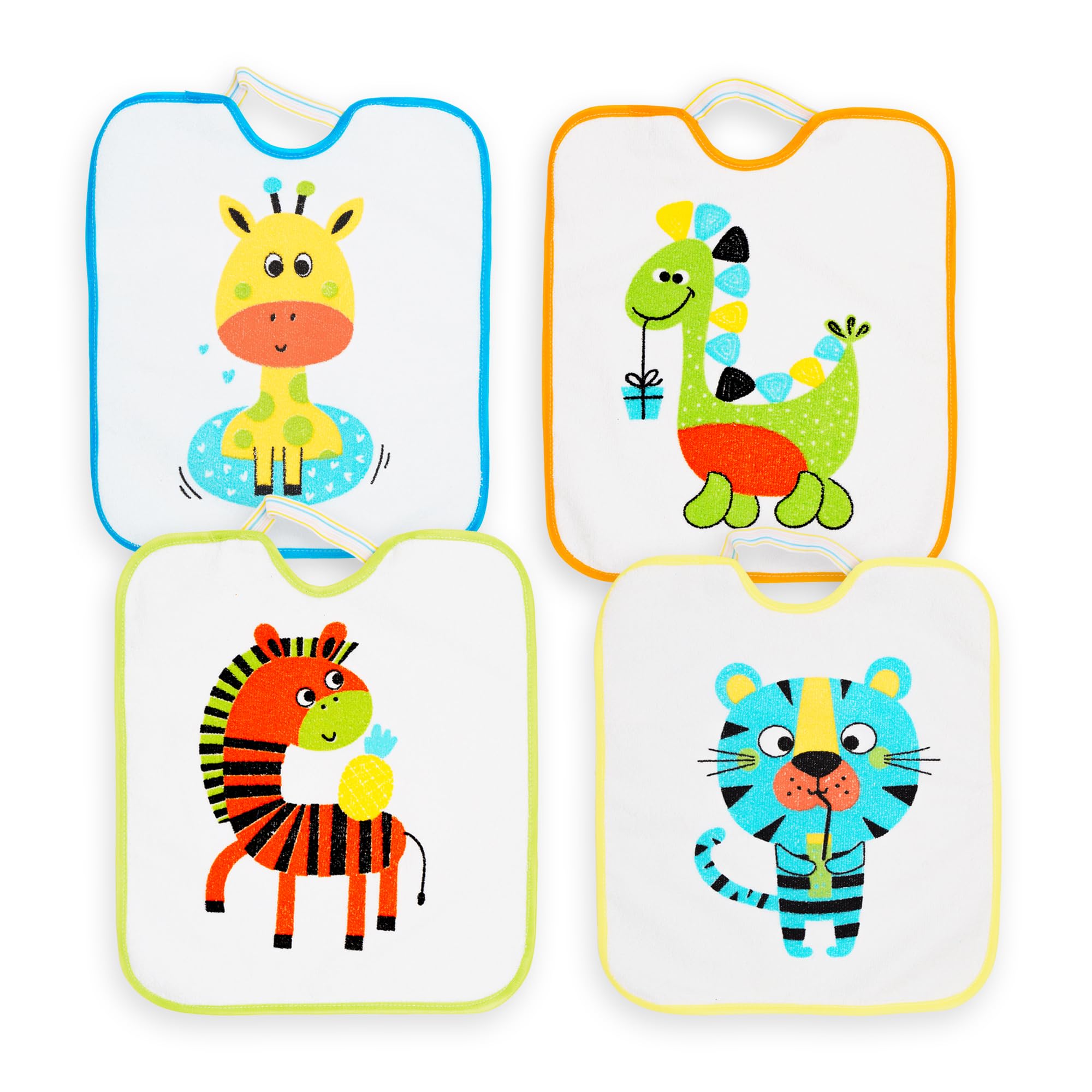 Ti TIN Set 4 Bavaglini Asilo con Elastico 32x28 cm