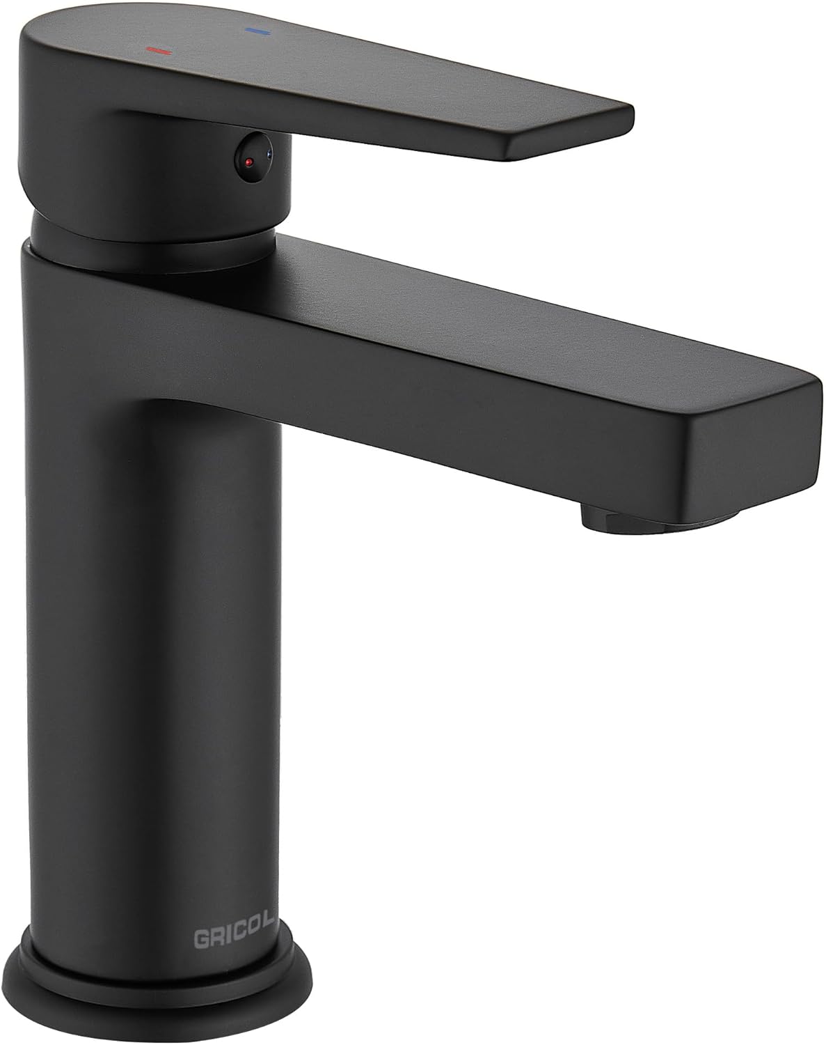 Gricol Rubinetto per Lavabo Monocomando, Cromo Nero