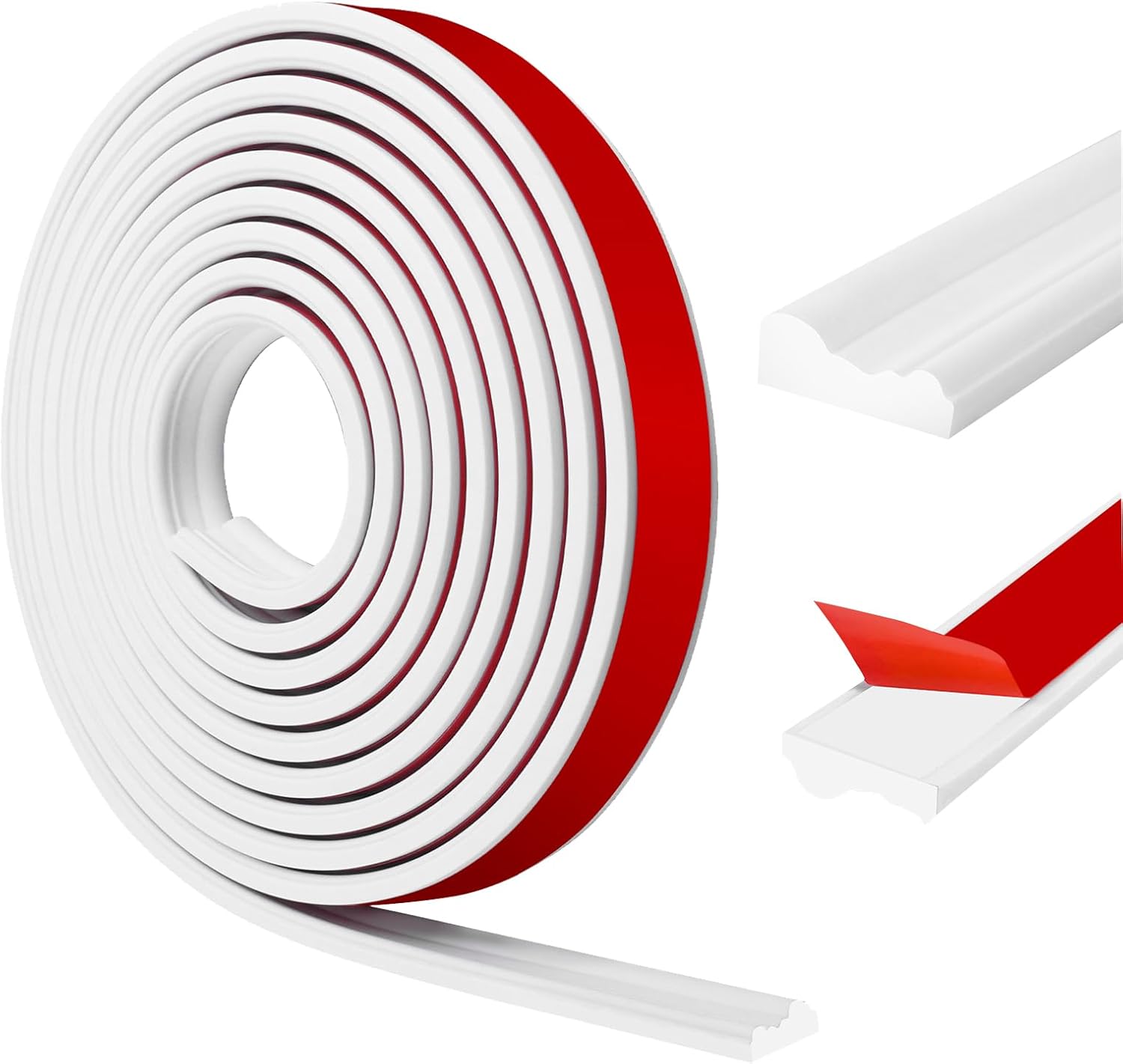 Molduras Adesivas Flessibili per Pareti 40mm x 12m, Bianco - immagine 1