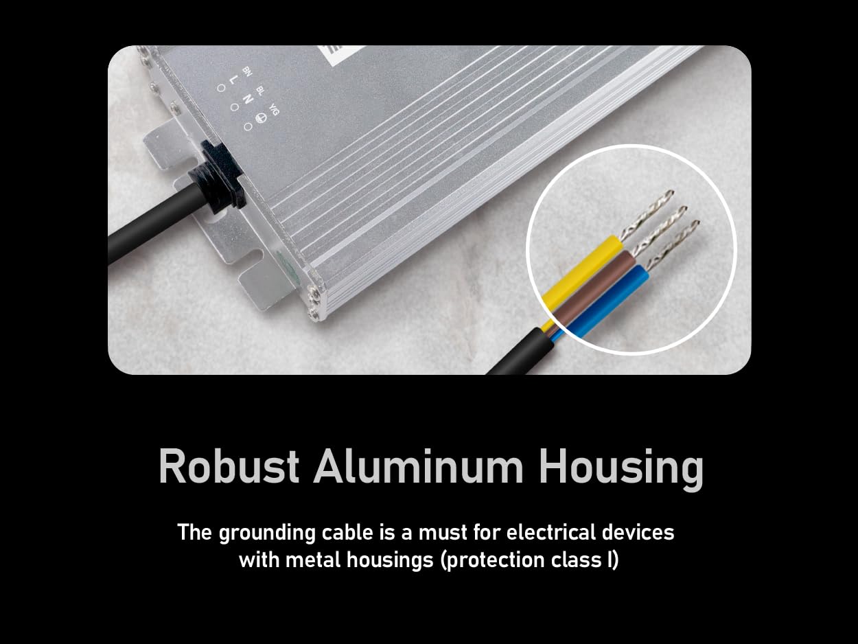 Trasformatore LED 24V 500W Impermeabile IP67 - immagine 4