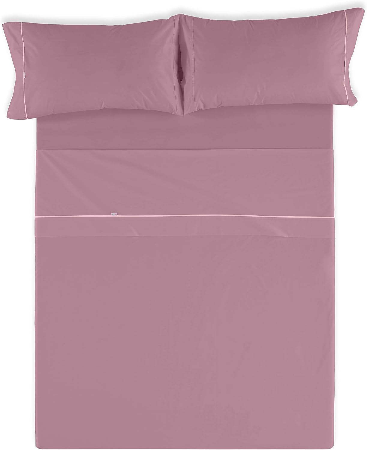 Juego de Sábanas Liso Color Cuarzo - Cama 160 - immagine 2