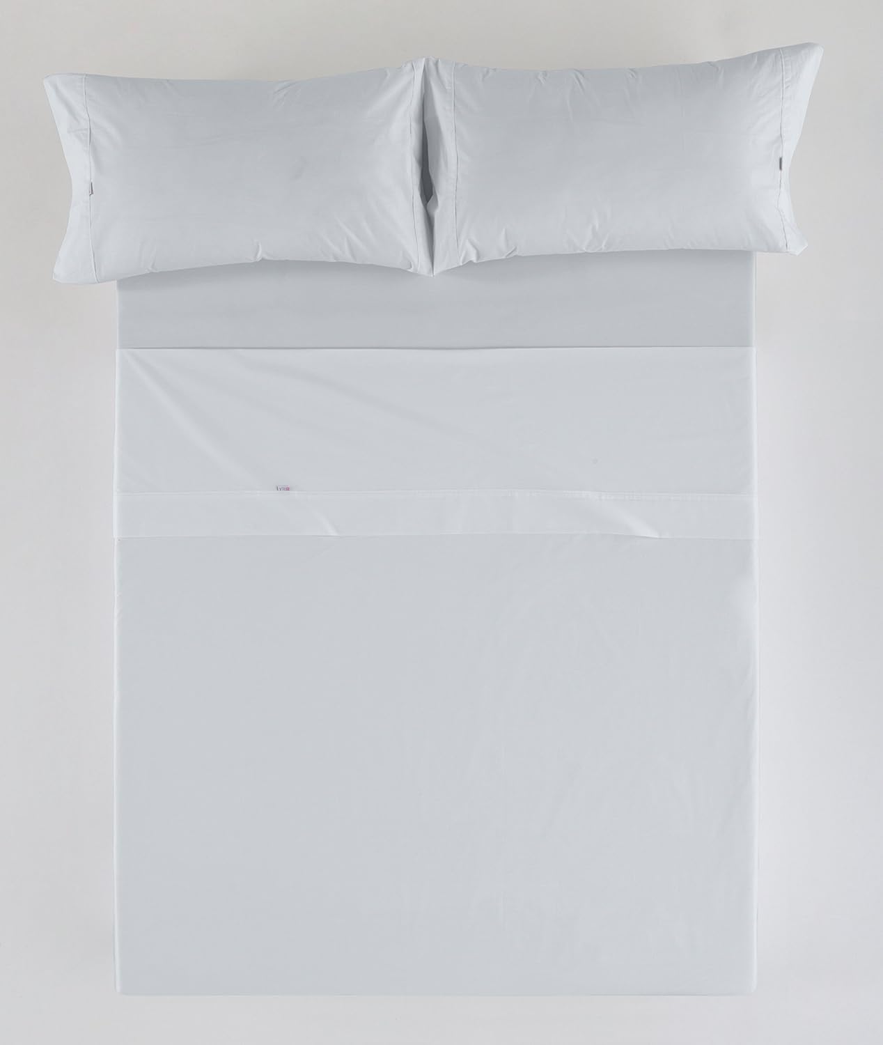 Juego de sábanas color perla Cama de 180 (4 piezas) - 100% algodón - 200 hilos - immagine 1