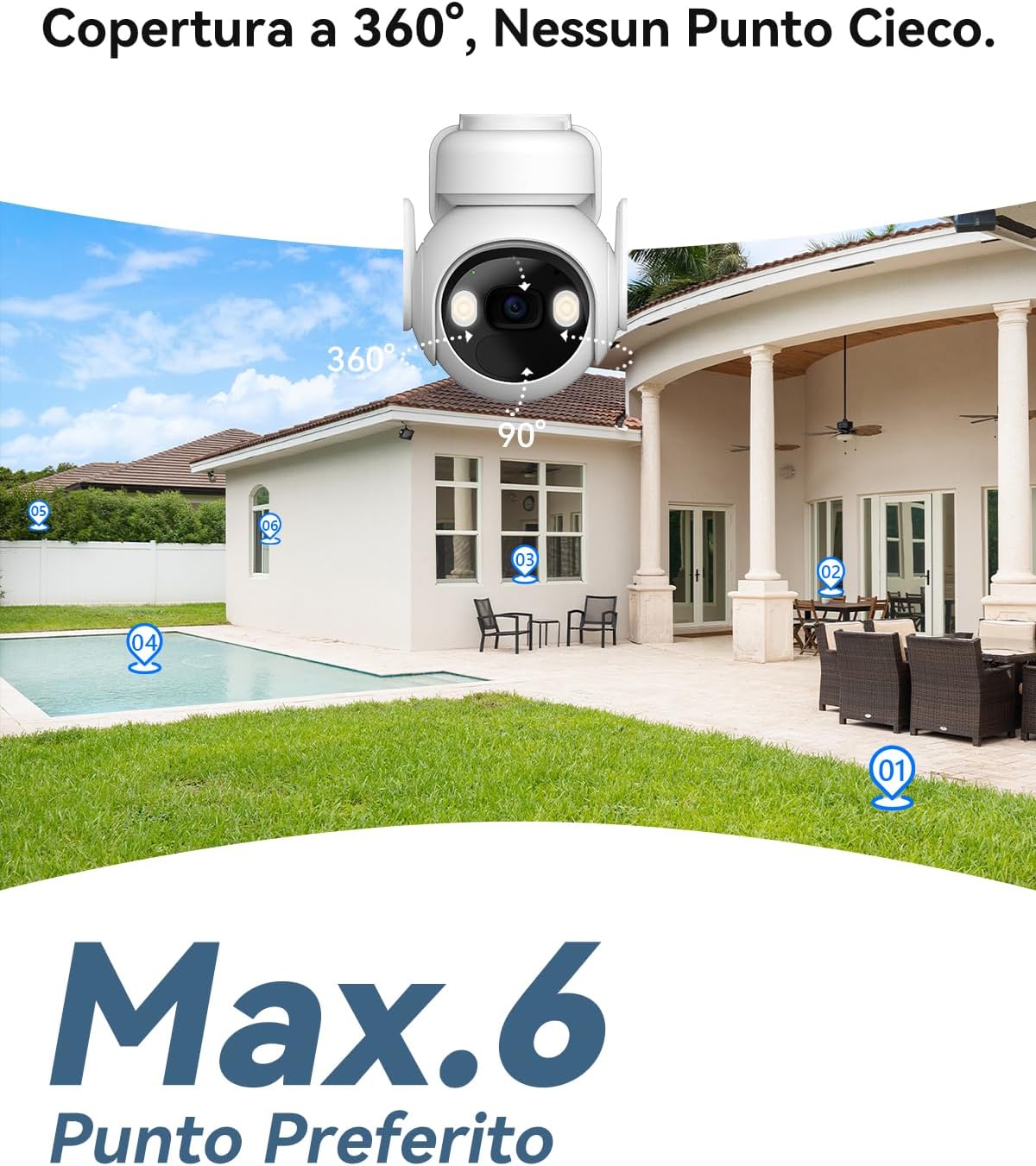 Imou 2K Telecamera WiFi Esterno con Pannello Solare - immagine 8