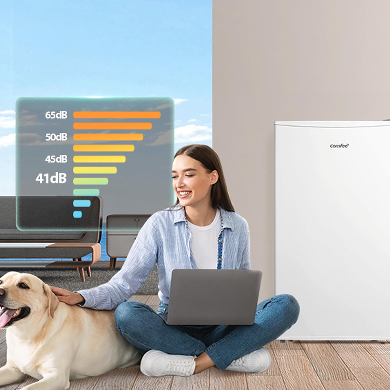 Comfee' RCU60WH2(E) Congelatore Verticale 60L - immagine 6