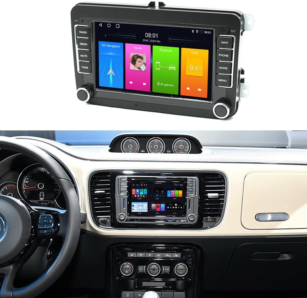 Autoradio Android con GPS per VW Beetle 2011-2019 - immagine 1