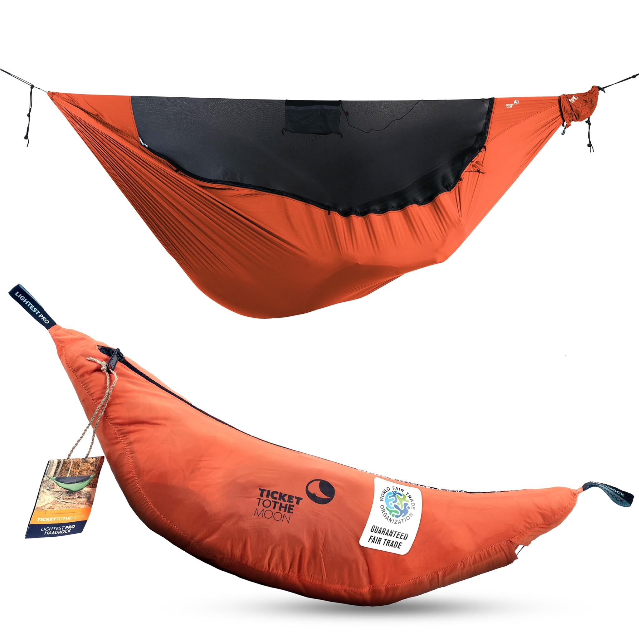 Lightest Pro Amaca Ultra Leggera con Zanzariera, Arancione