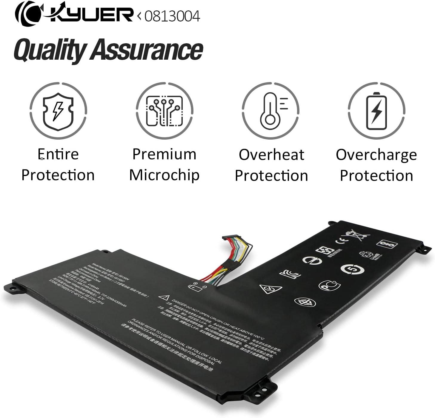 K Kyuer Batteria per Lenovo IdeaPad 120S-14IAP 130S-14IGM - immagine 5