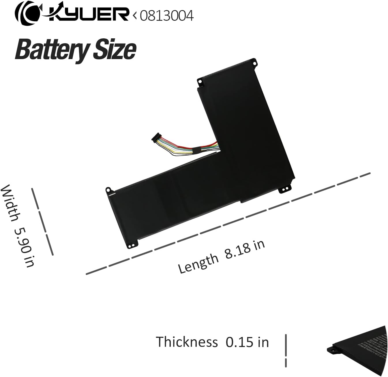 K Kyuer Batteria per Lenovo IdeaPad 120S-14IAP 130S-14IGM - immagine 7