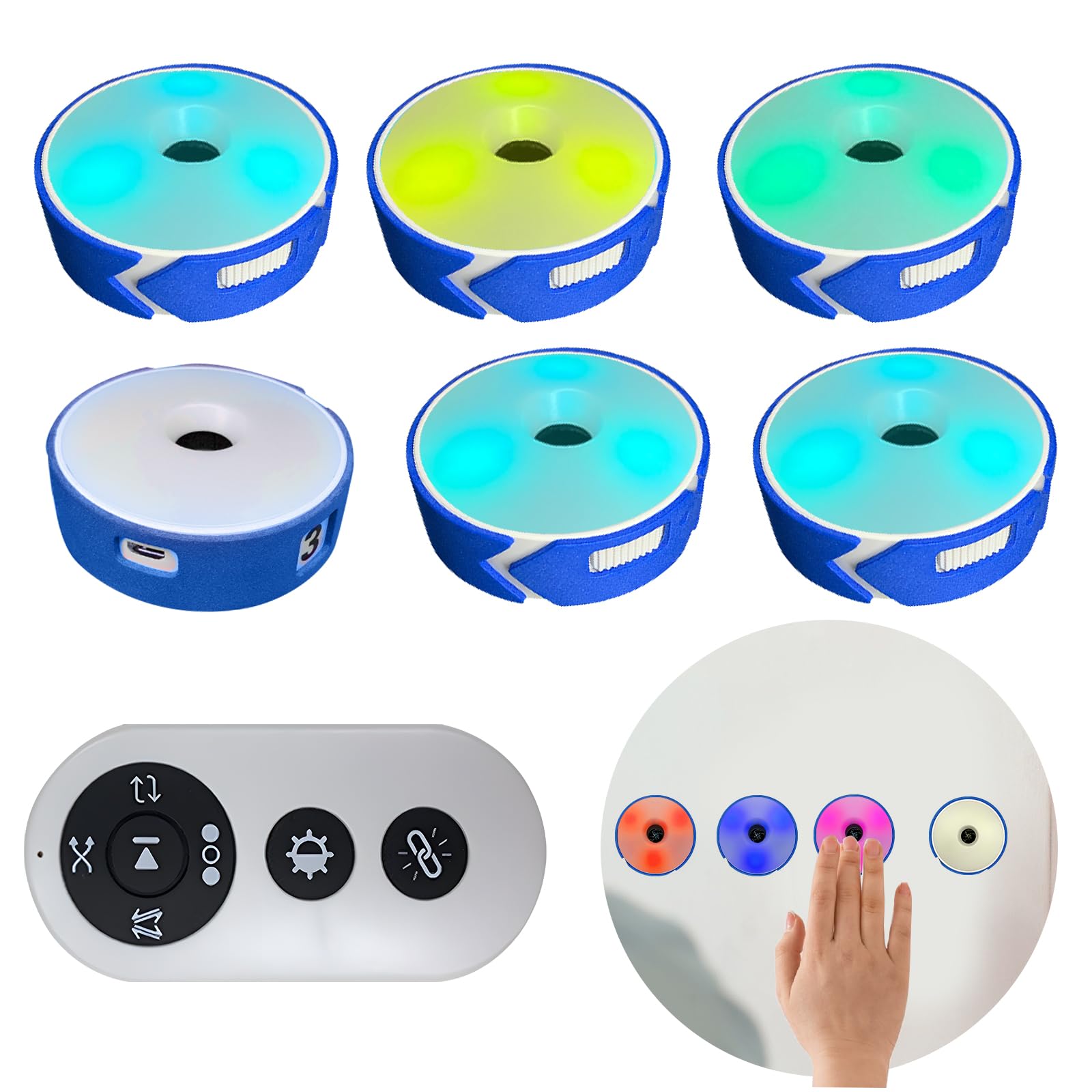 Luci per Allenamento di Reazione 6 Pezzi 4 Modalità