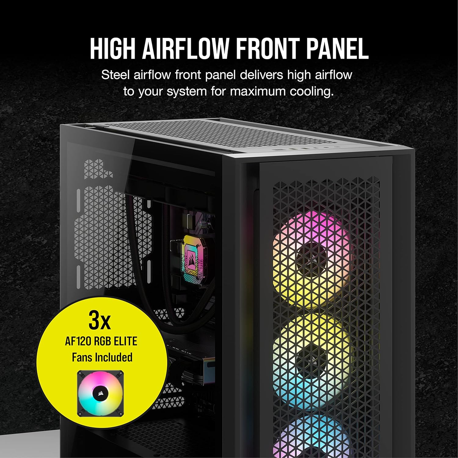 Corsair Case Mid-Tower 5000D RGB, Nero - immagine 4