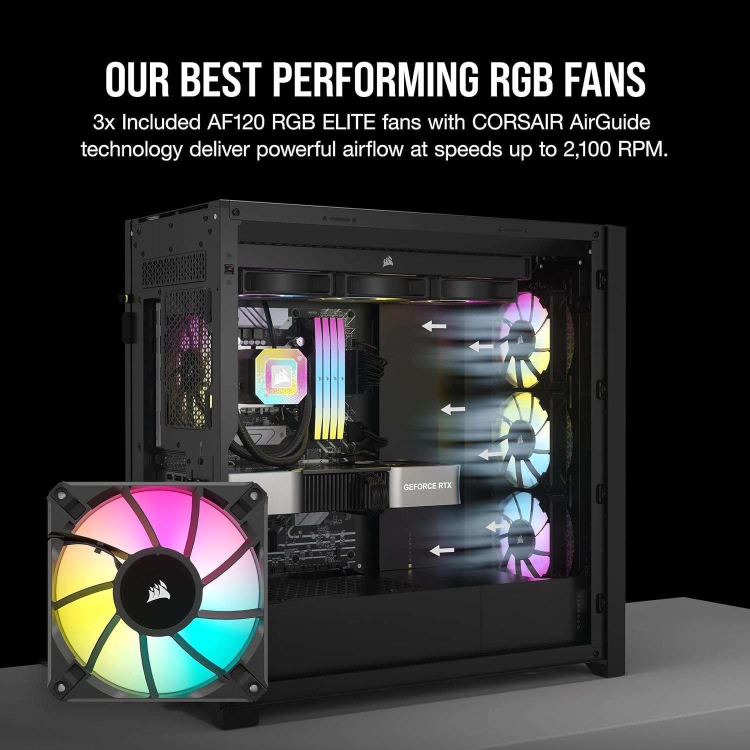 Corsair Case Mid-Tower 5000D RGB, Nero - immagine 5