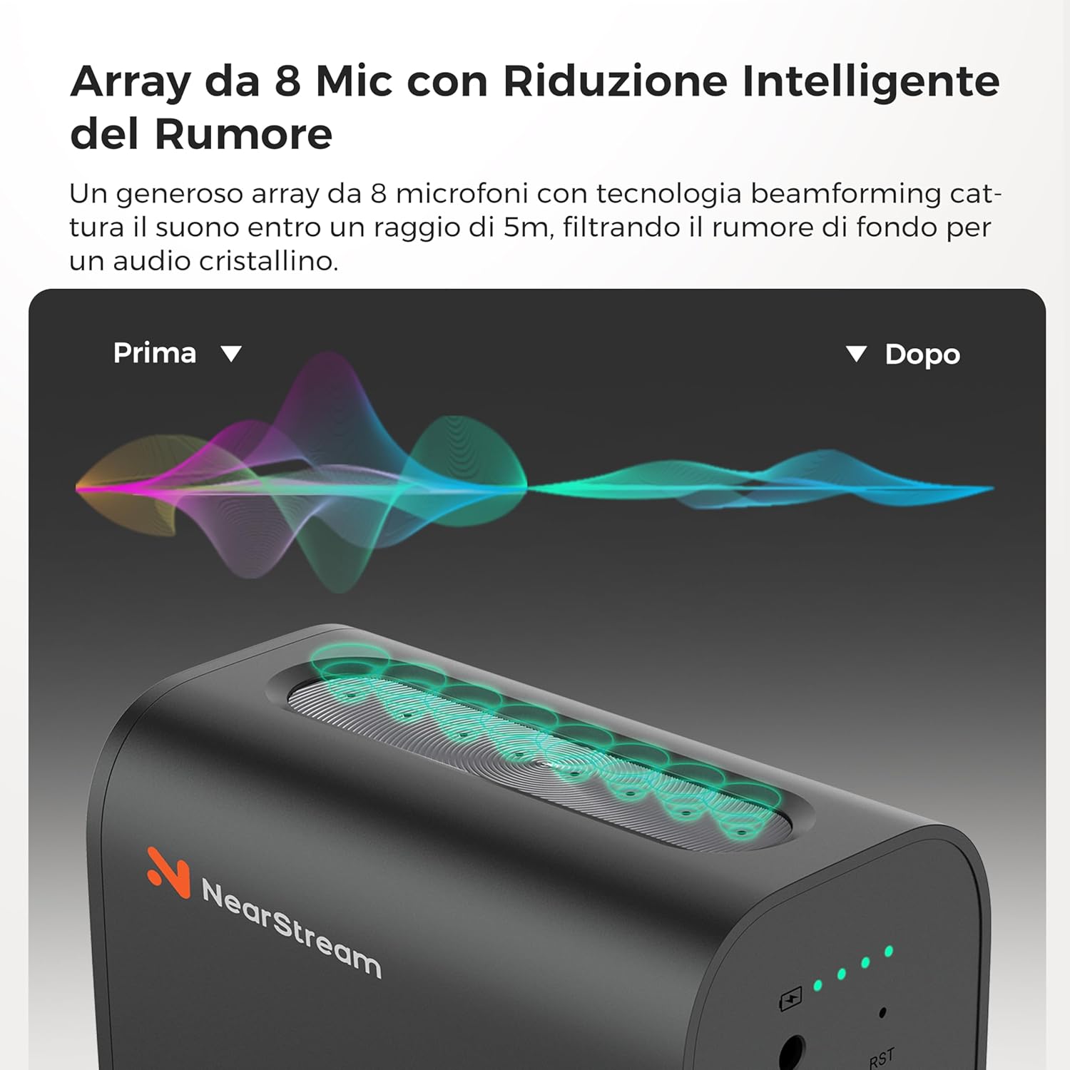 Nearstream Telecamera Streaming Wireless VM33 2K - immagine 4