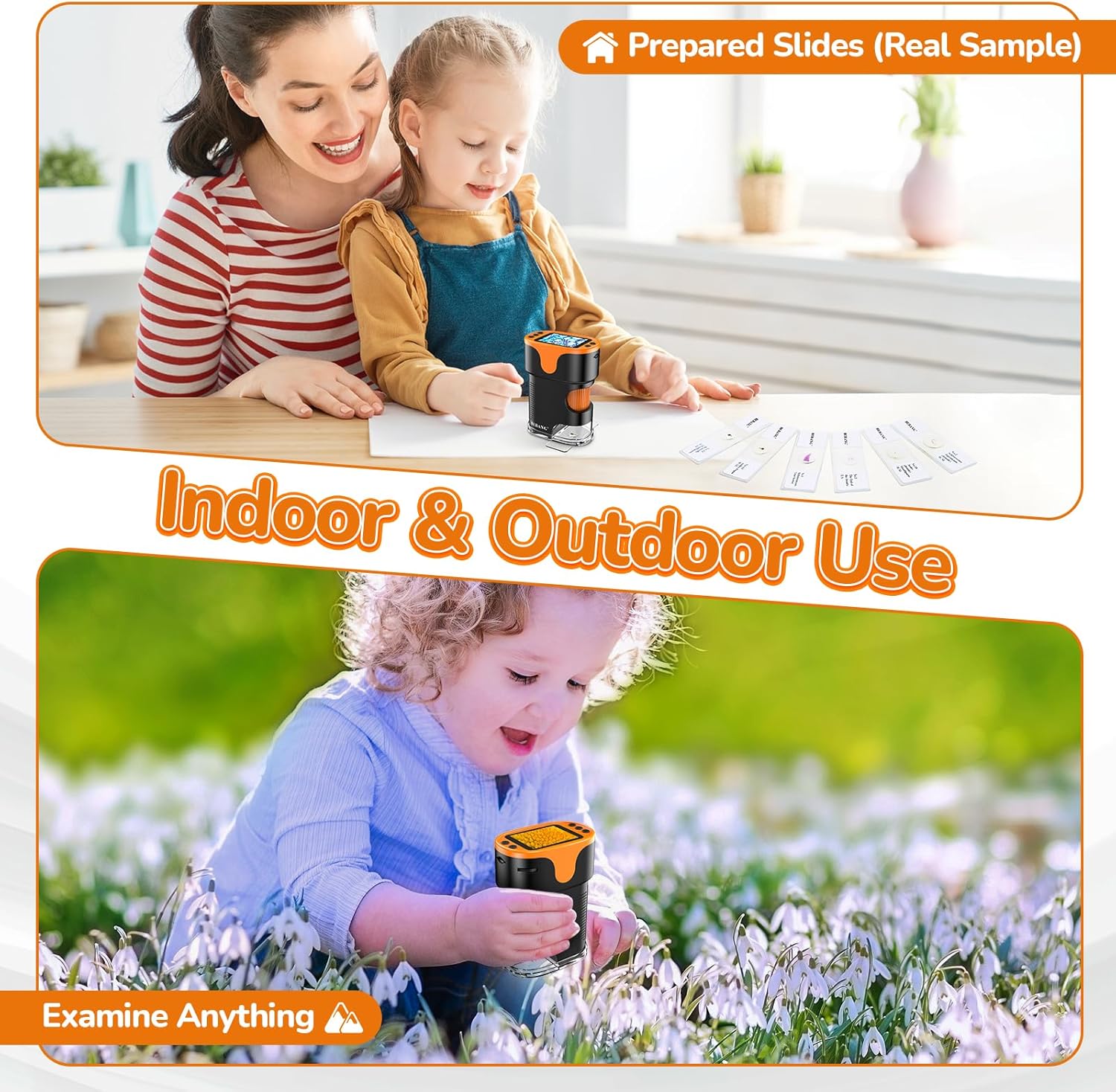 Microscopio per Bambini Lente d'Ingrandimento Portatile - immagine 4