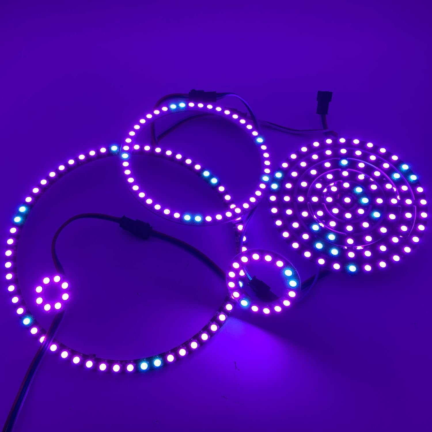 WS2812B 8/16/24/35/45/60/241 LED Pixel Ring Moduli LED Indirizzabili ...