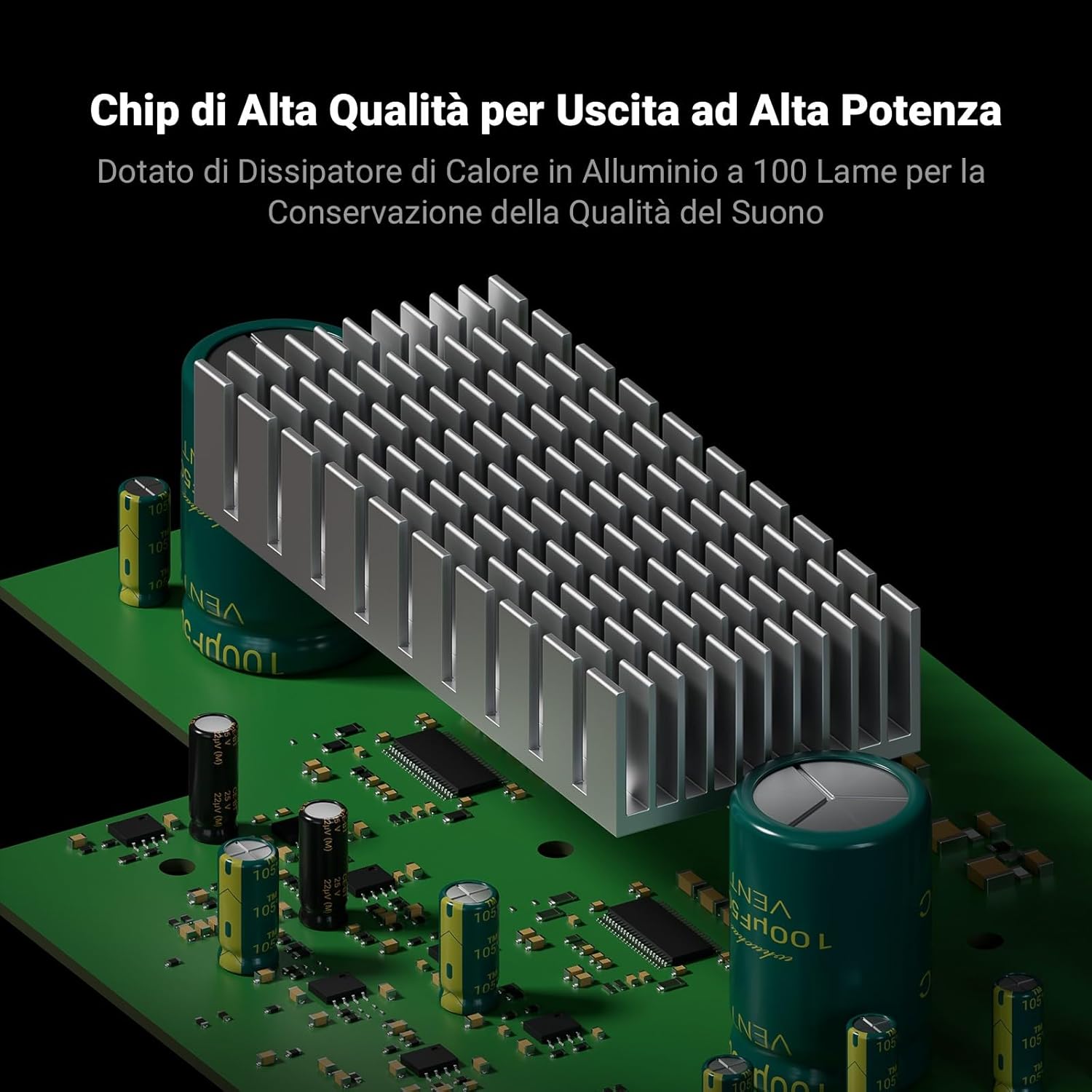 Fosi Audio MC351 - Amplificatore Audio 2.1 Canali con DAC - immagine 7