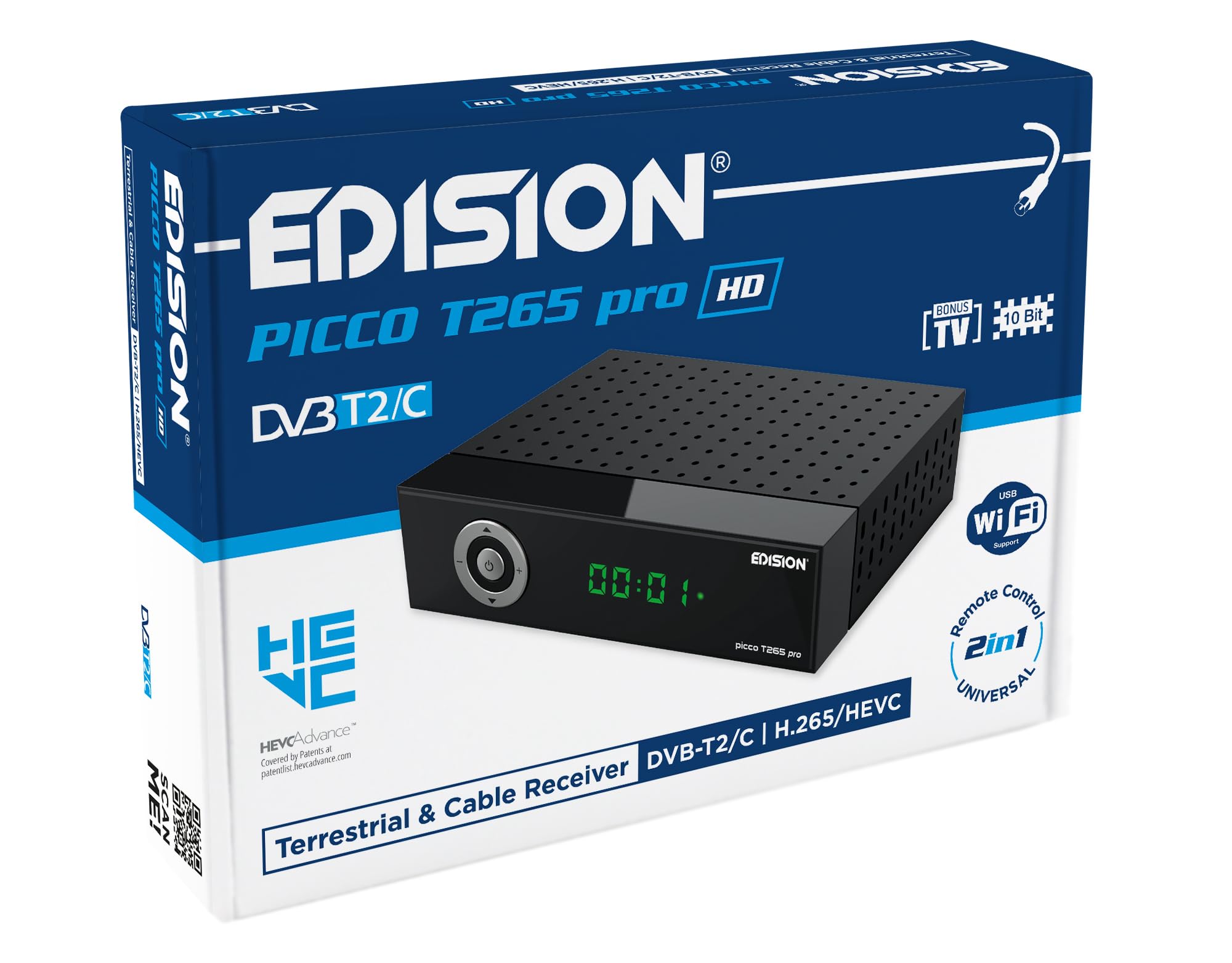 Edision PICCO T265 pro HD Decoder Digitale Terrestre 2024