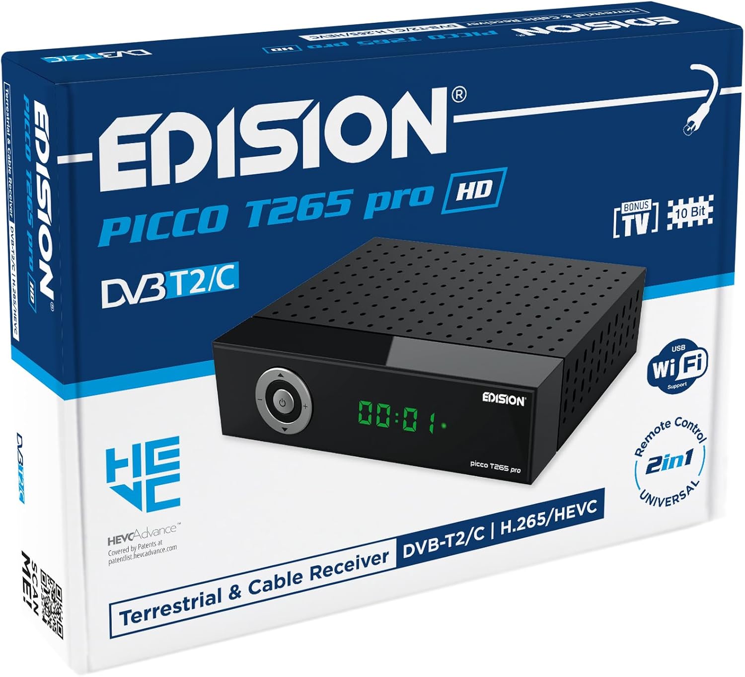 Edision PICCO T265 pro HD Decoder Digitale Terrestre 2024 - immagine 1