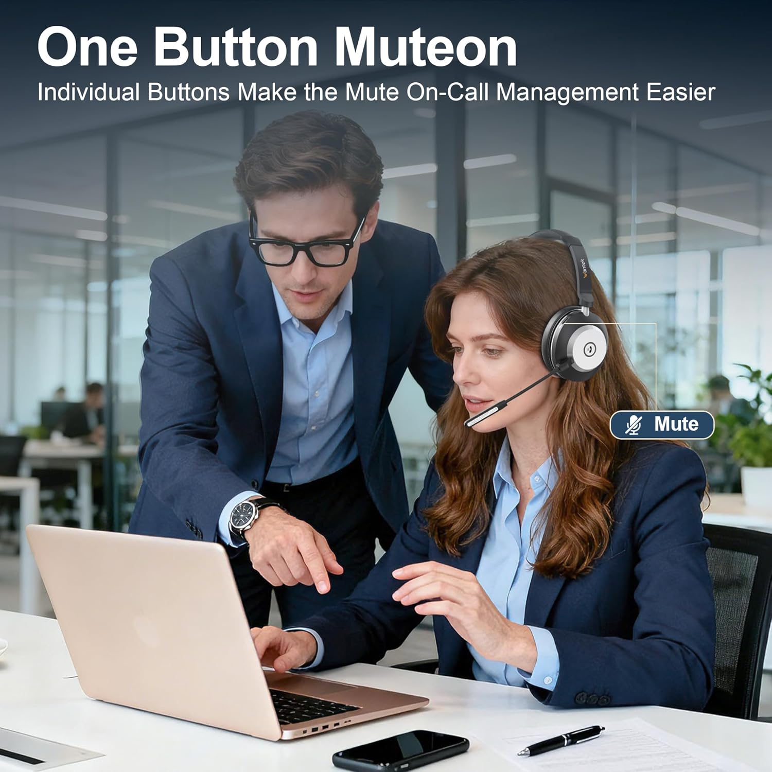 Wantek Cuffie Wireless con Microfono - immagine 6