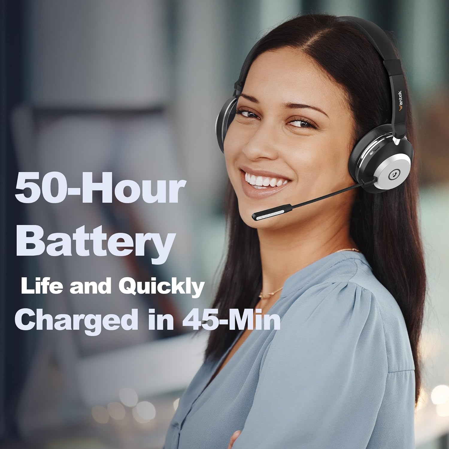 Wantek Cuffie Wireless con Microfono - immagine 7