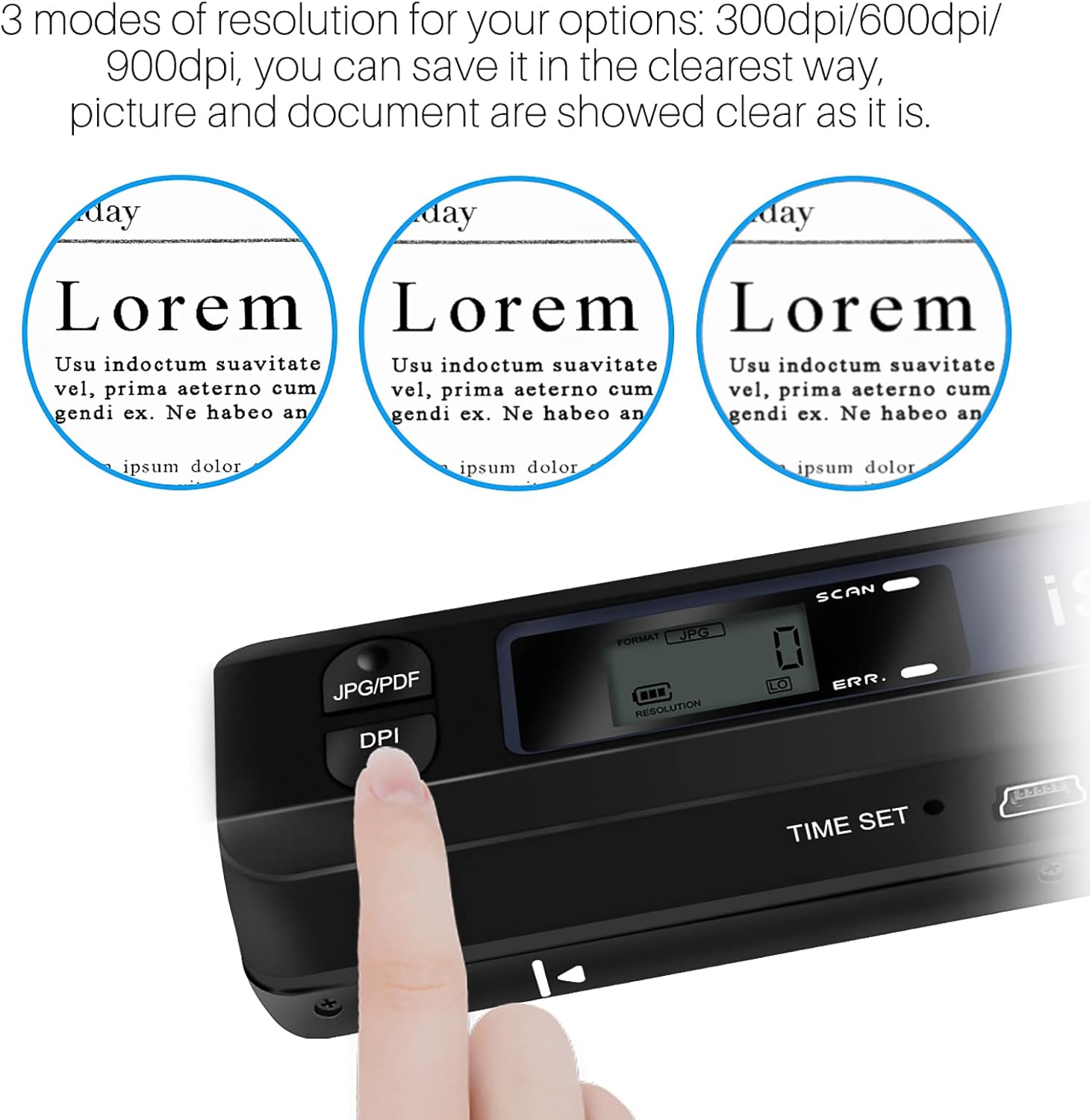 Aozbz Scanner Documenti Portatile USB A4 a Colori - immagine 8