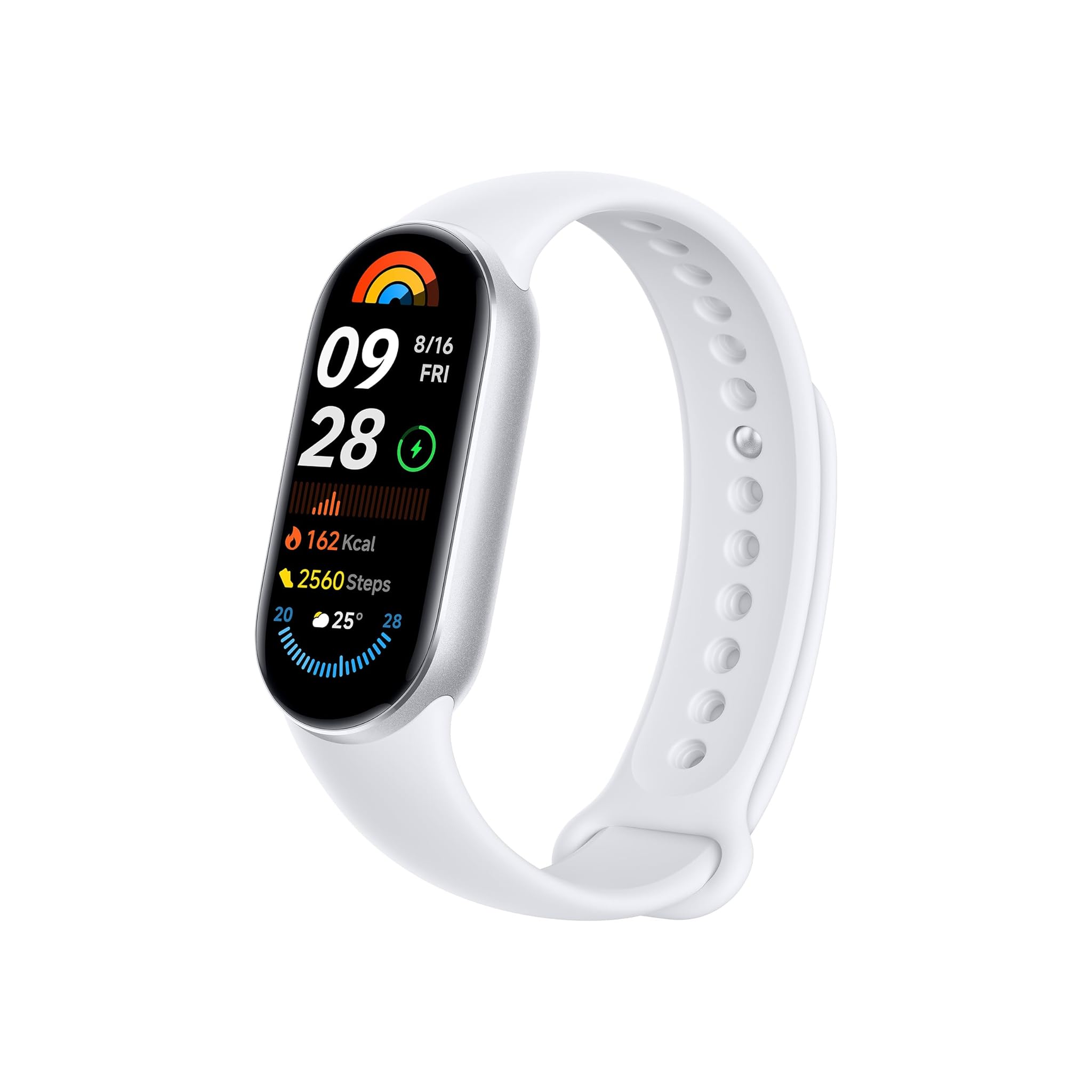 Xiaomi Smart Band 9 - Schermo AMOLED 1.62'', Argento