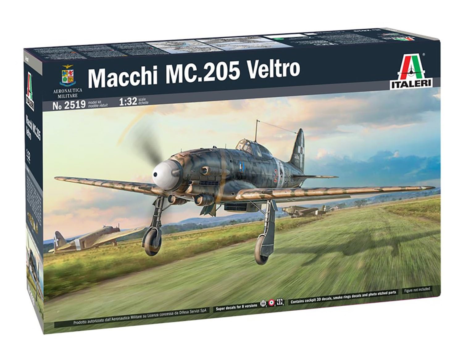 Italeri 2519 Macchi MC.205 Veltro - Kit Modellino 1:32