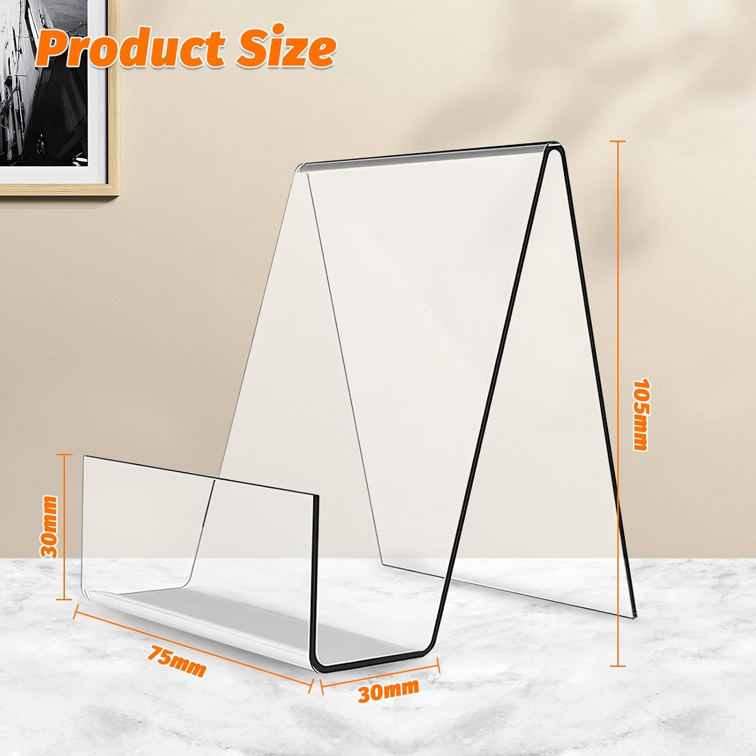 Espositore Libri Acrilico Trasparente - 7 Pezzi - immagine 2