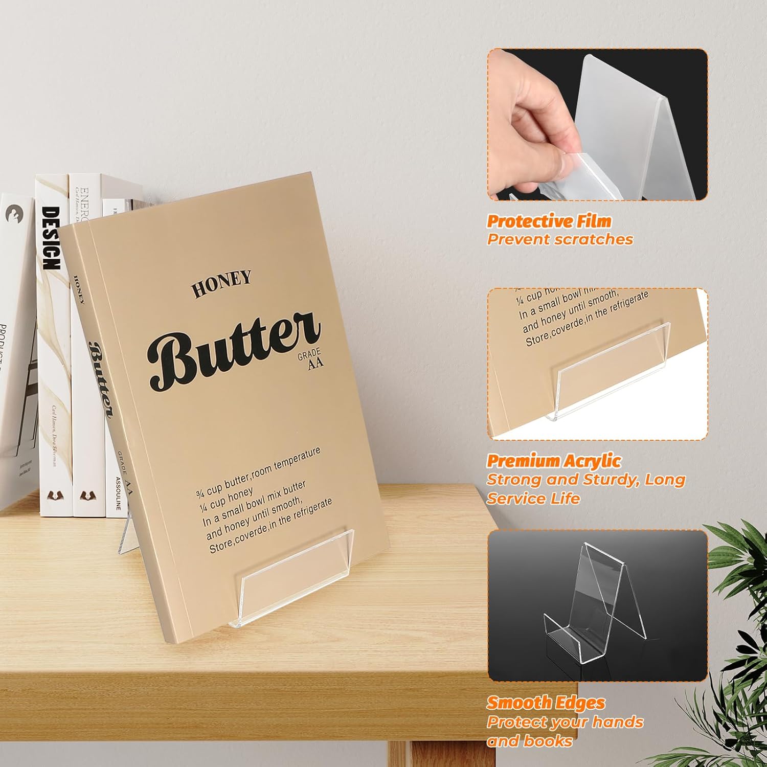 Espositore Libri Acrilico Trasparente - 7 Pezzi - immagine 3