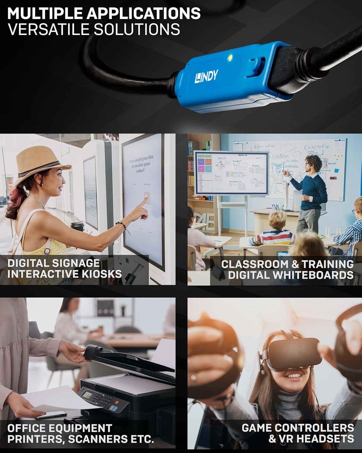 Lindy - Cavo Prolunga USB 3.0 Active Extension Pro 8 Metri - immagine 4