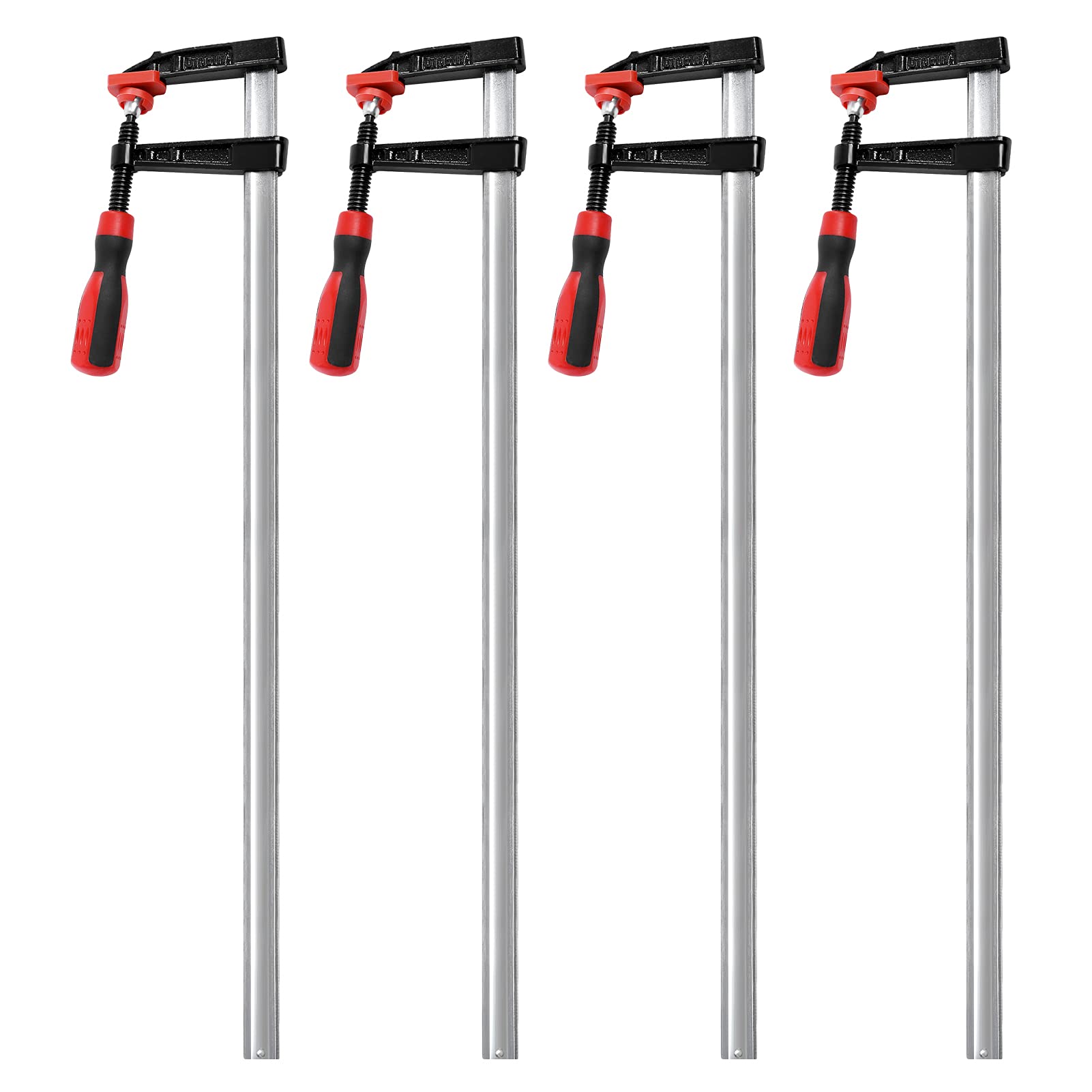 4 Pezzi Morsetti a F per Lavorazione Legno 80x600mm