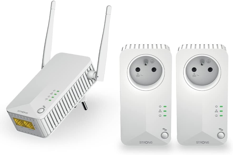 Strong Kit CPL 600 Mbps con WiFi e Porta Ethernet (2+1) - immagine 1