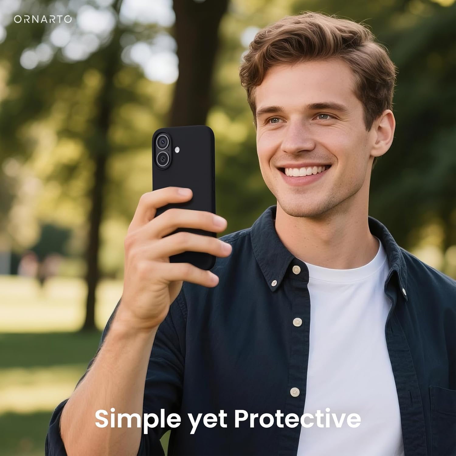 Ornarto Cover per iPhone 17 6,3 Pollici, Nero - immagine 6