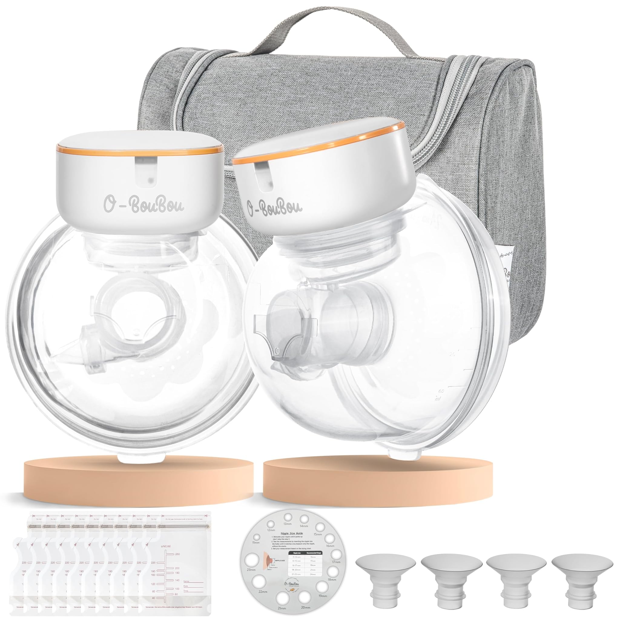 Tiralatte Elettrico Indossabile senza BPA (2 Pezzi)