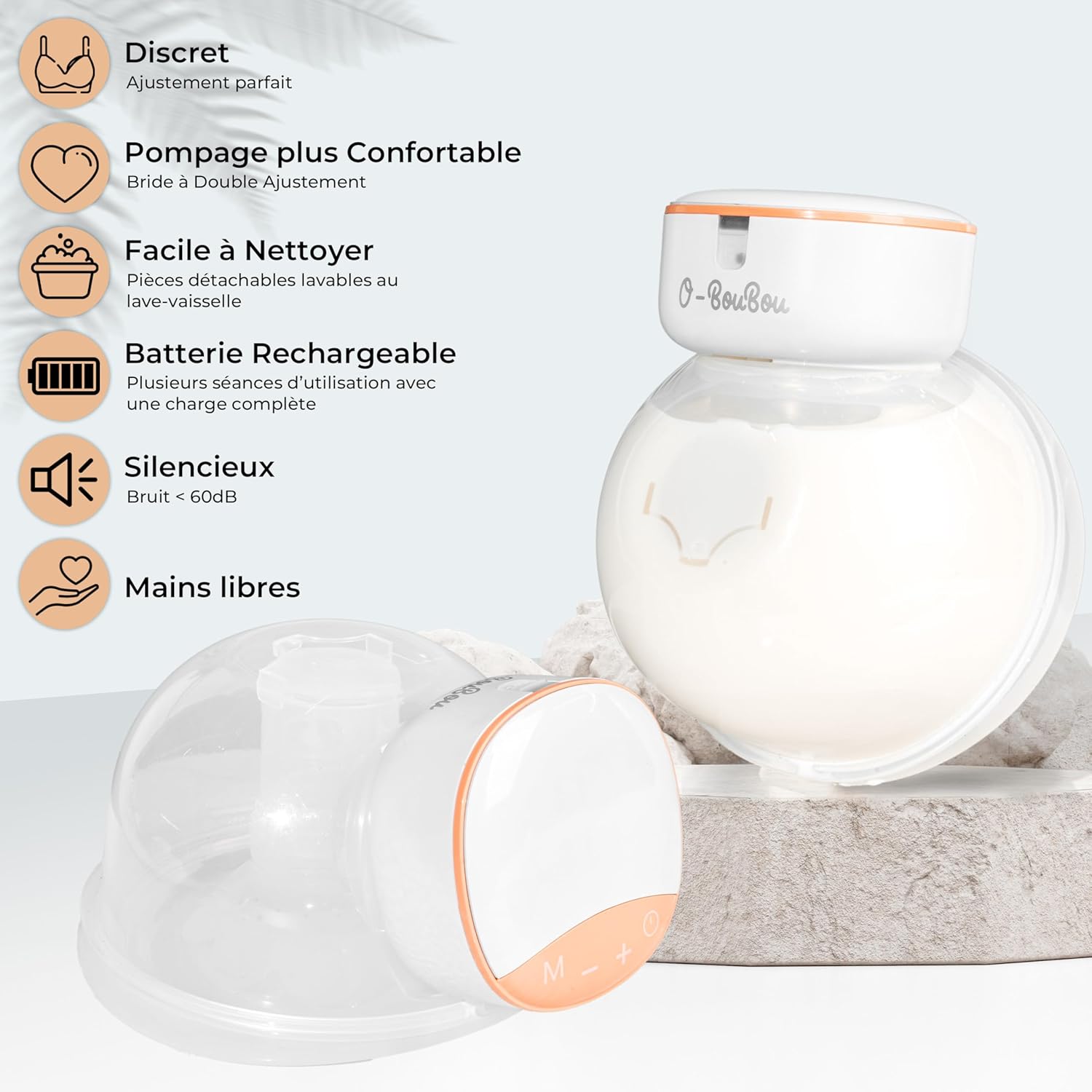 Tiralatte Elettrico Indossabile senza BPA (2 Pezzi) - immagine 2