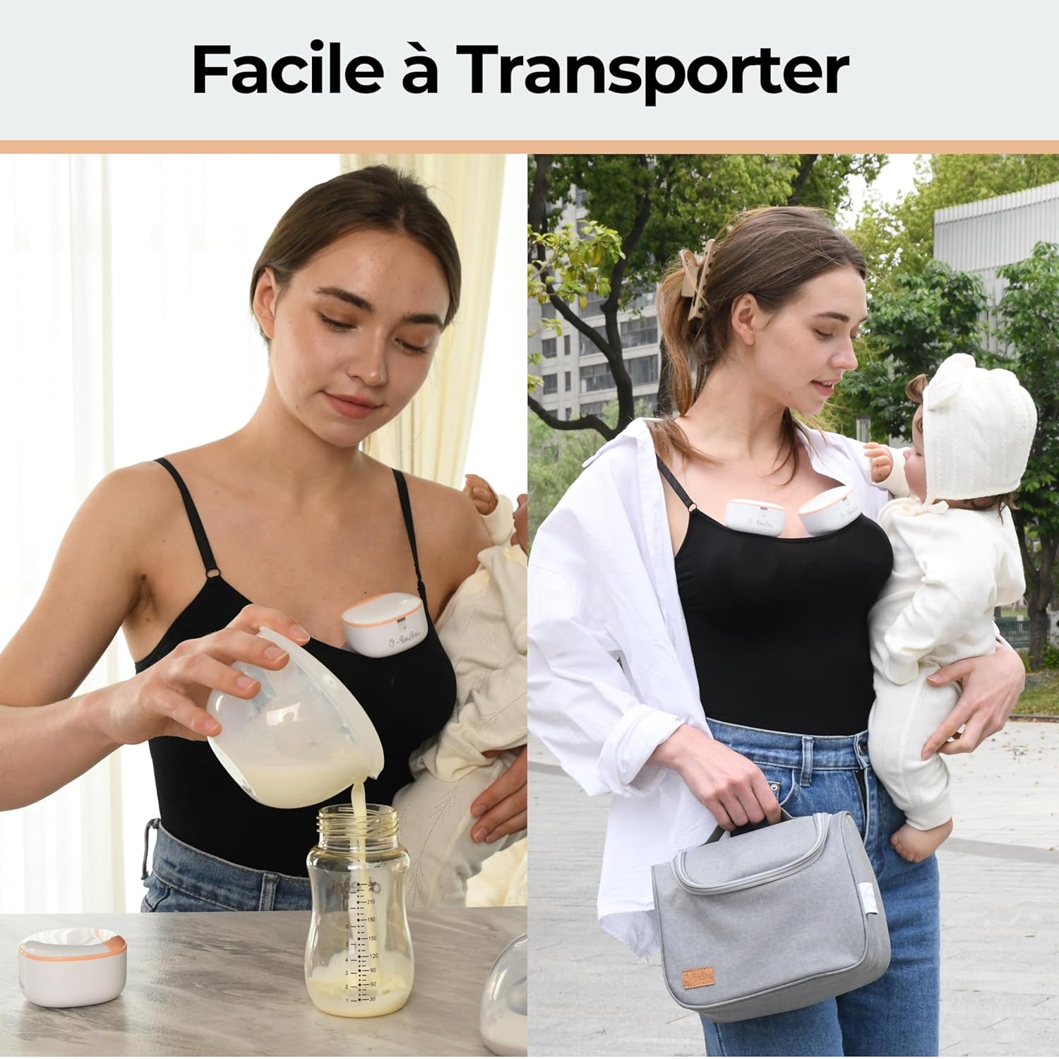 Tiralatte Elettrico Indossabile senza BPA (2 Pezzi) - immagine 4