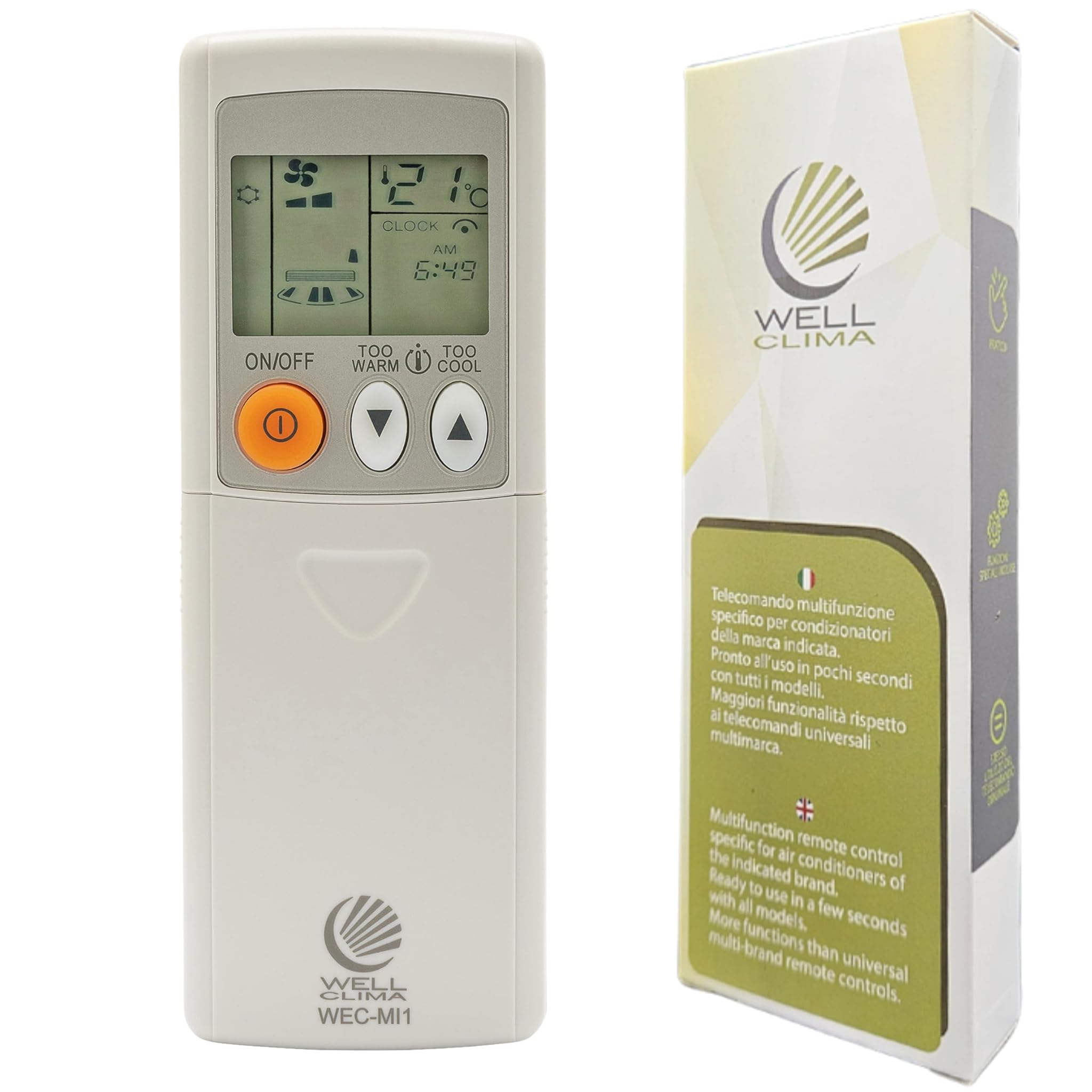 Wellclima WEC-MI1 Telecomando Universale Mitsubishi