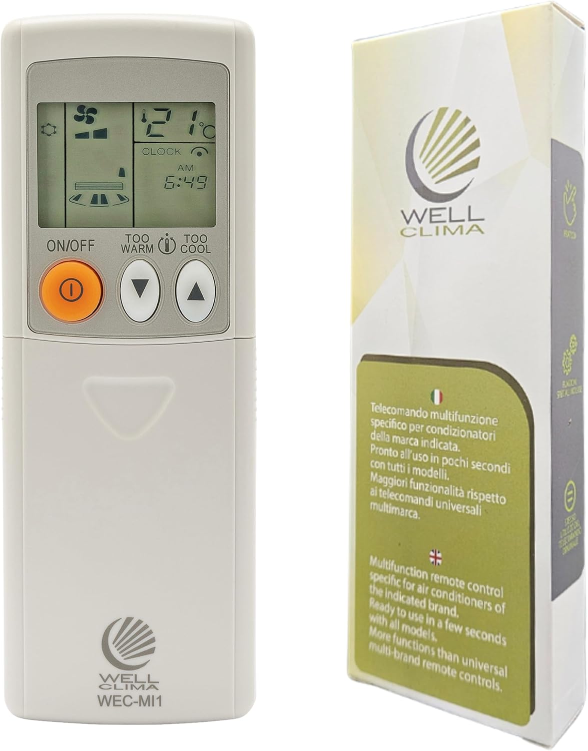 Wellclima WEC-MI1 Telecomando Universale Mitsubishi - immagine 1