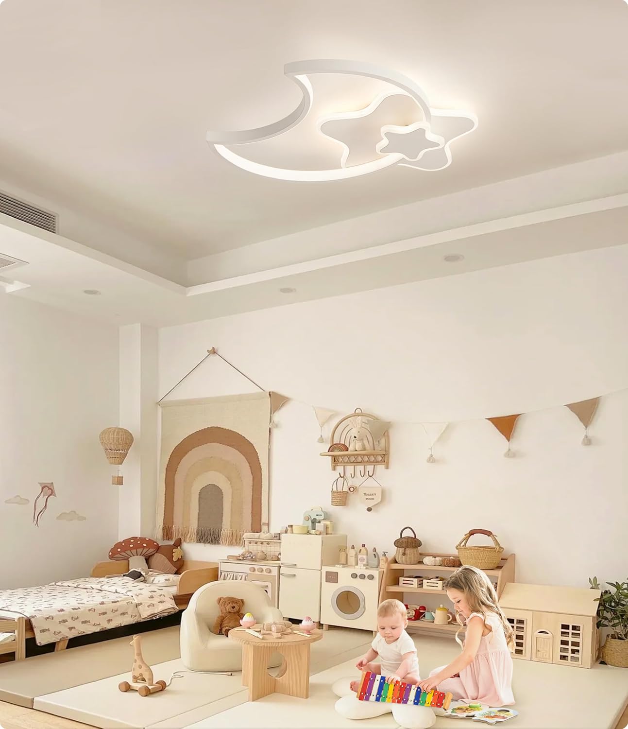Lampadario Cameretta Bambini LED Soffitto 45CM Stella - immagine 6