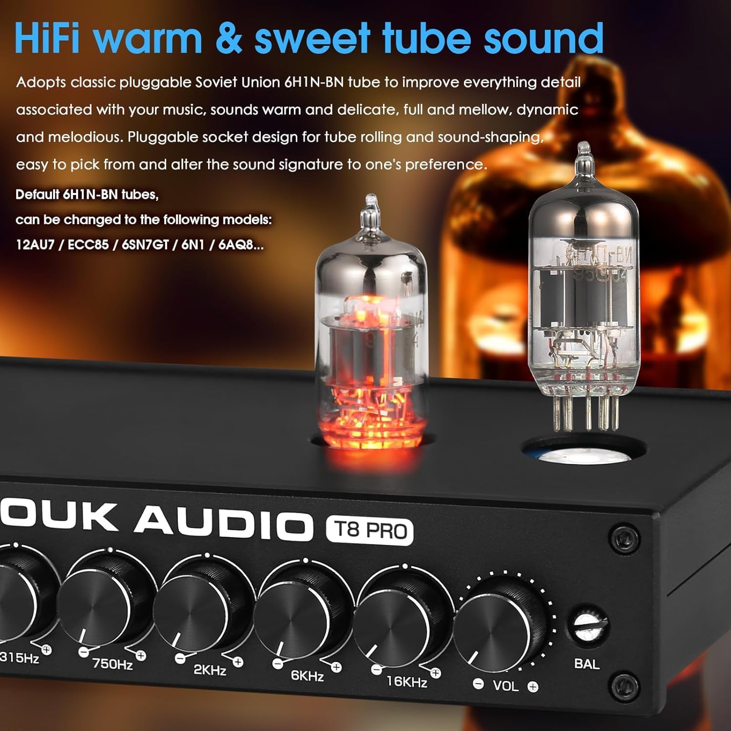 Douk Audio HiFi Equalizzatore a 7 Bande EQ Preamplificatore - immagine 3