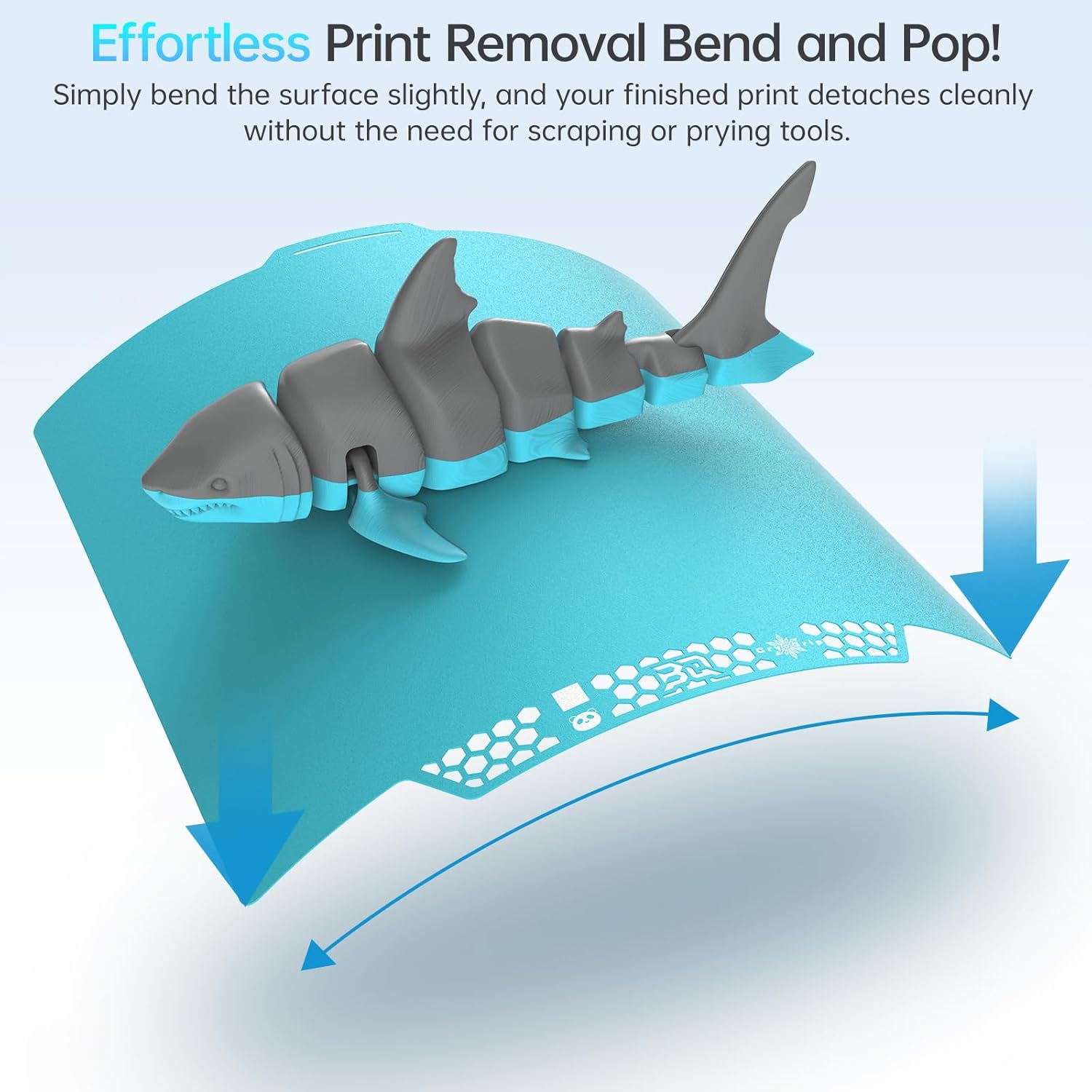 BIQU CryoGrip Pro Glacier Panda Build Plate 257x257mm - immagine 6