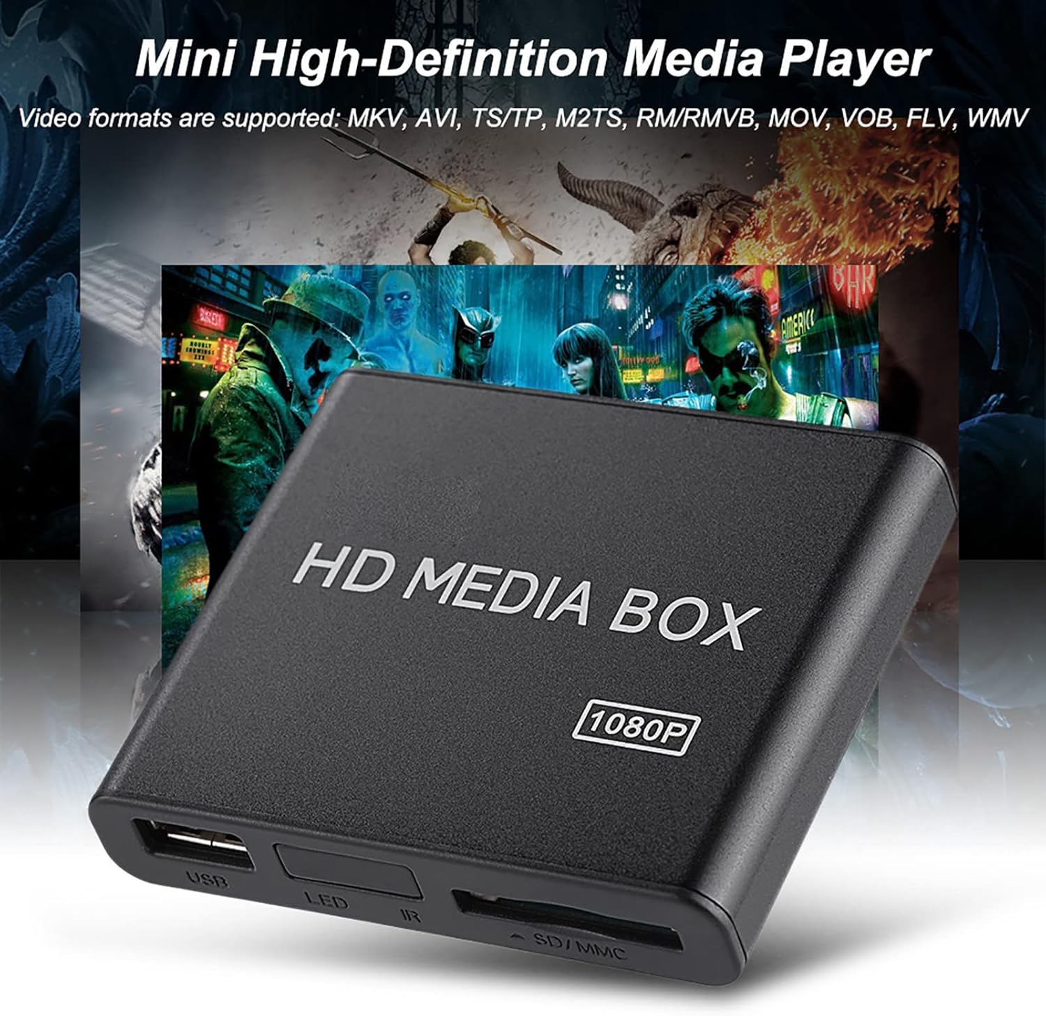 Lettore Multimediale Mini Box Full HD 110-240V - immagine 2