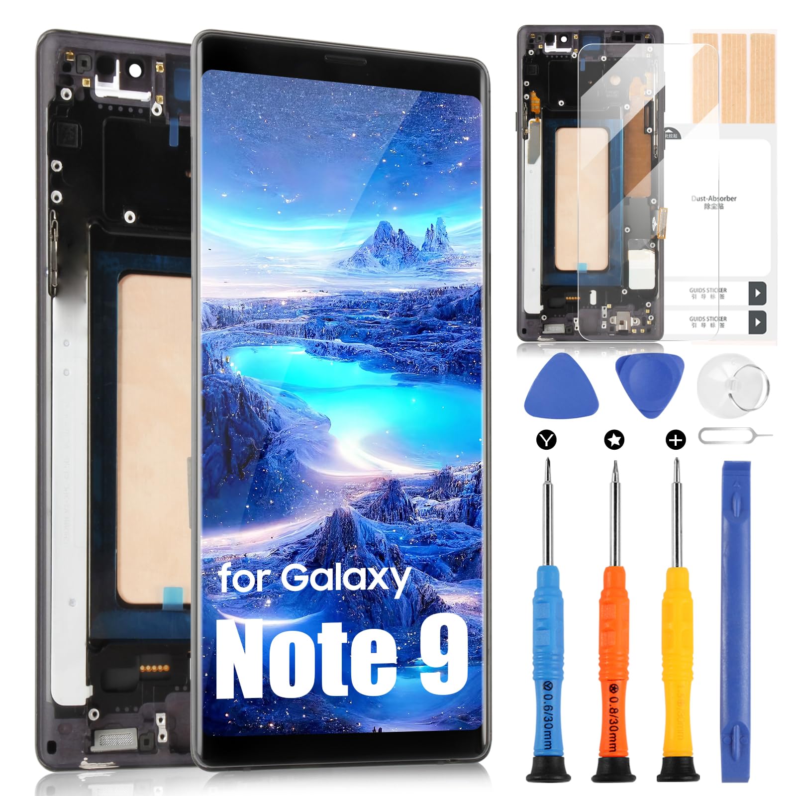 ARSSLY LCD Schermo per Samsung Galaxy Note 9 (N960F N960U)
