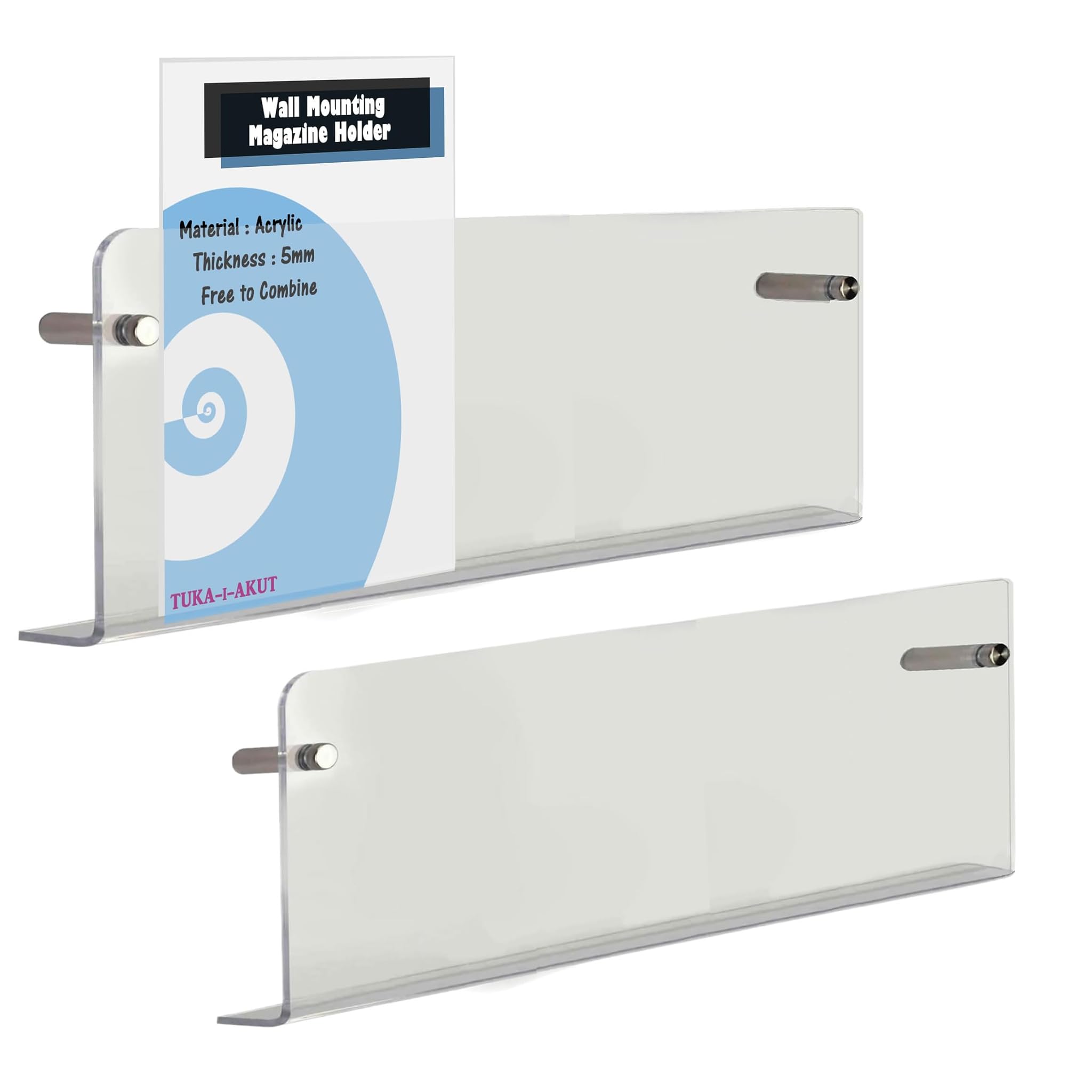 Tuka-i-akut 2X Portariviste da Parete 80cm