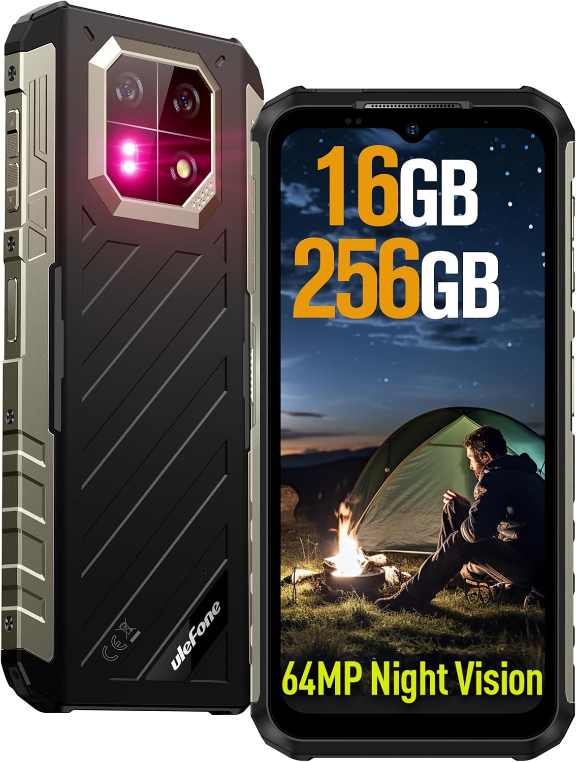 Ulefone Armor 22 Rugged Smartphone 16GB+256GB, Nero - immagine 1