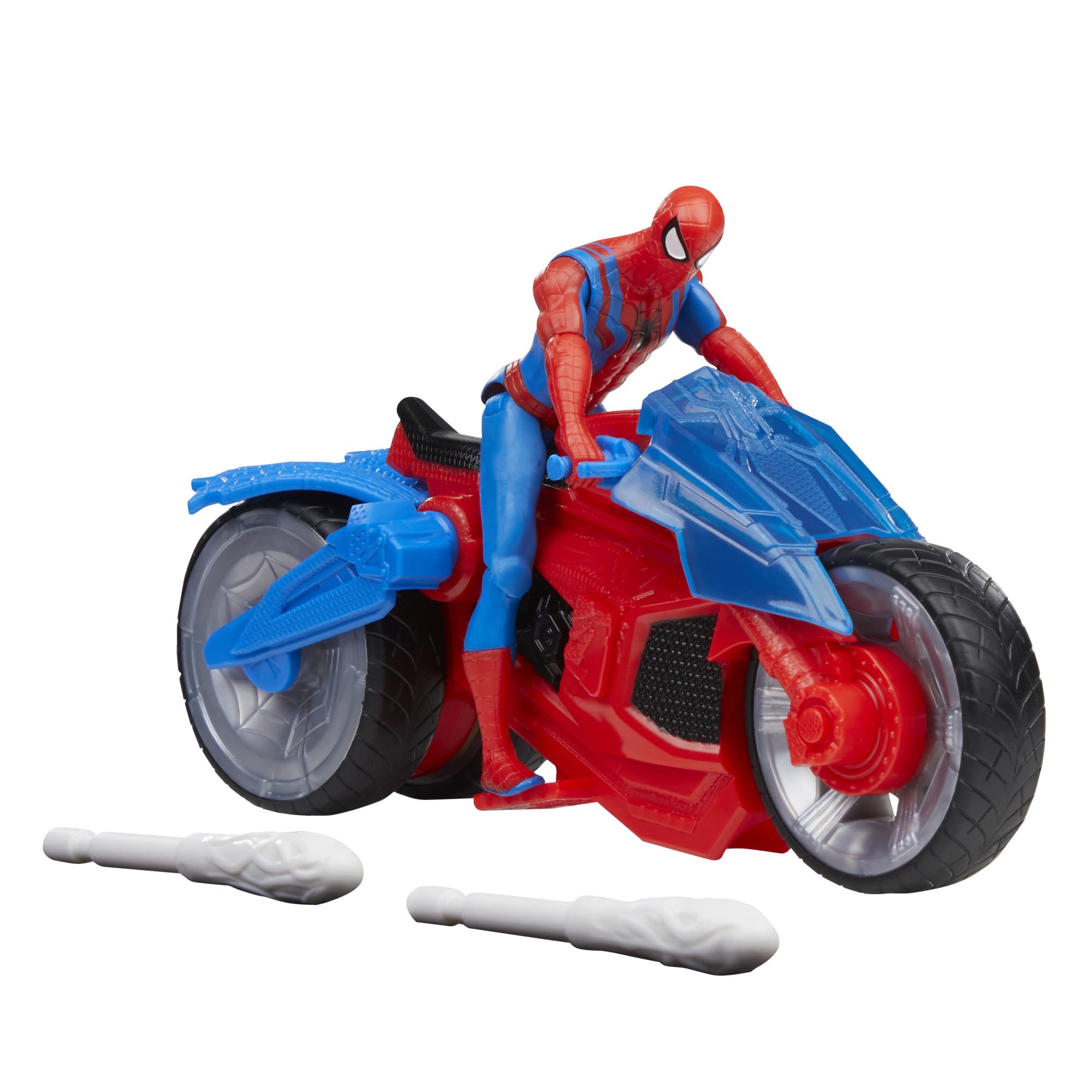 Spider-Man Hasbro Marvel - Motocicletta Spara-Ragnatele