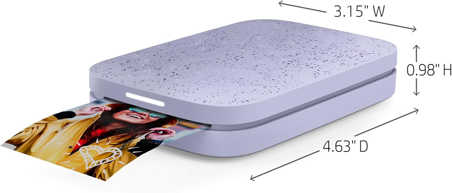 Hp Sprocket Stampante Fotografica Istantanea 2x3", Viola - immagine 6